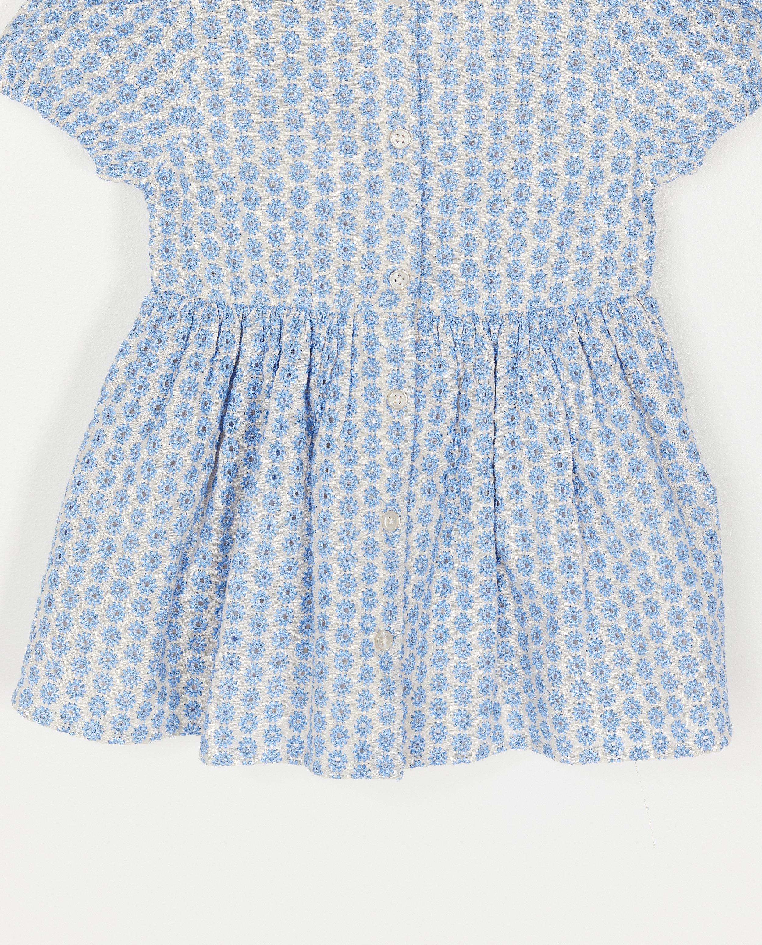 Robes - Robe bleue à imprimé fleuri