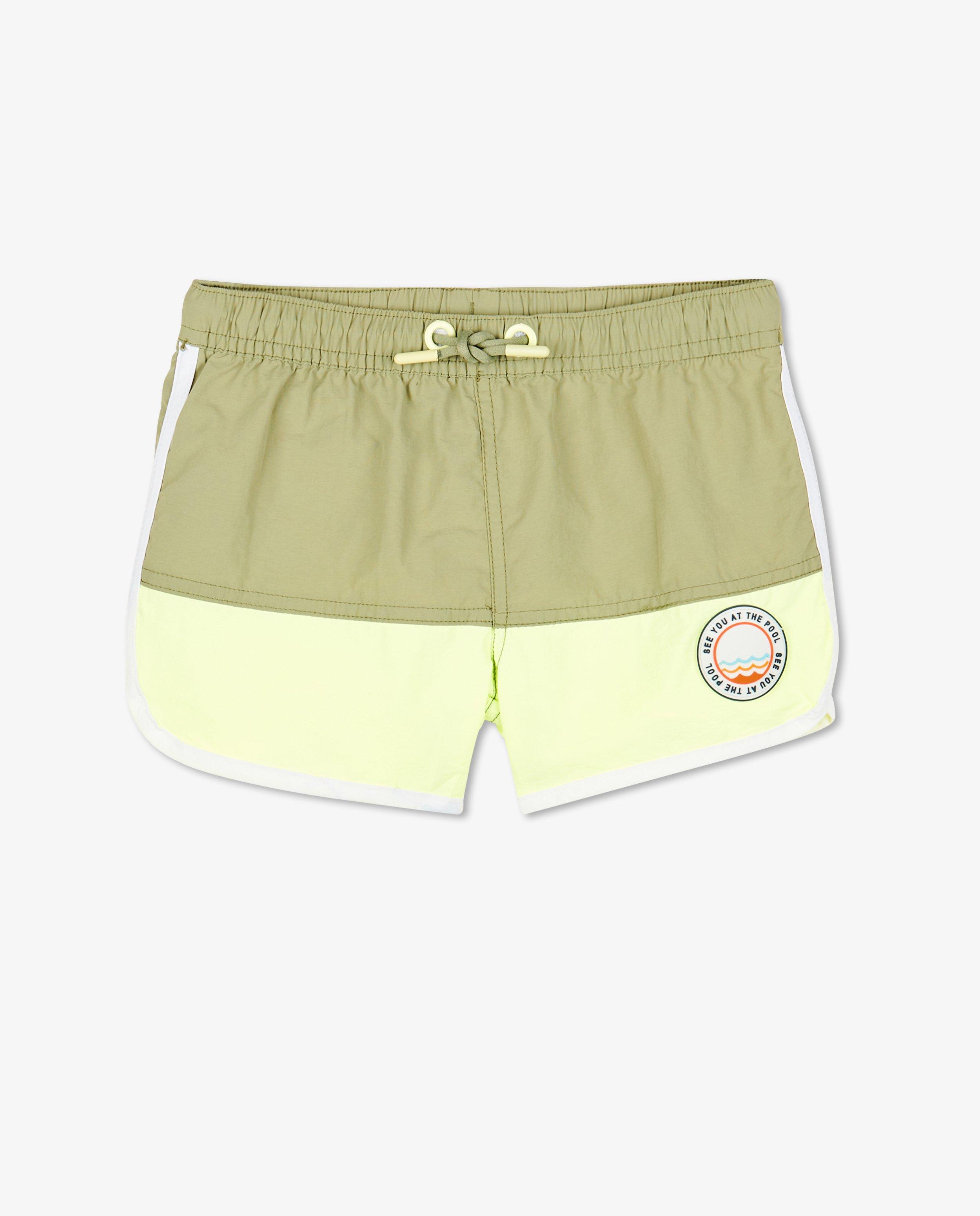 Groene zwemshort met color block - null - Kidz Nation