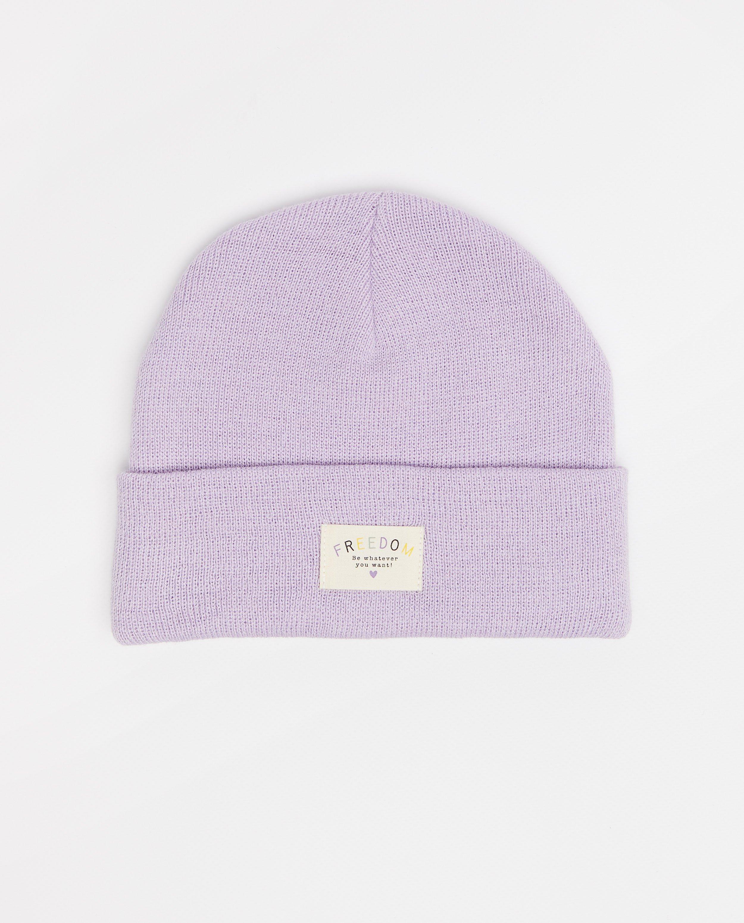 Bonnet lilas en fin tricot - null - Fish & Chips