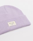 Bonneterie - Bonnet lilas en fin tricot