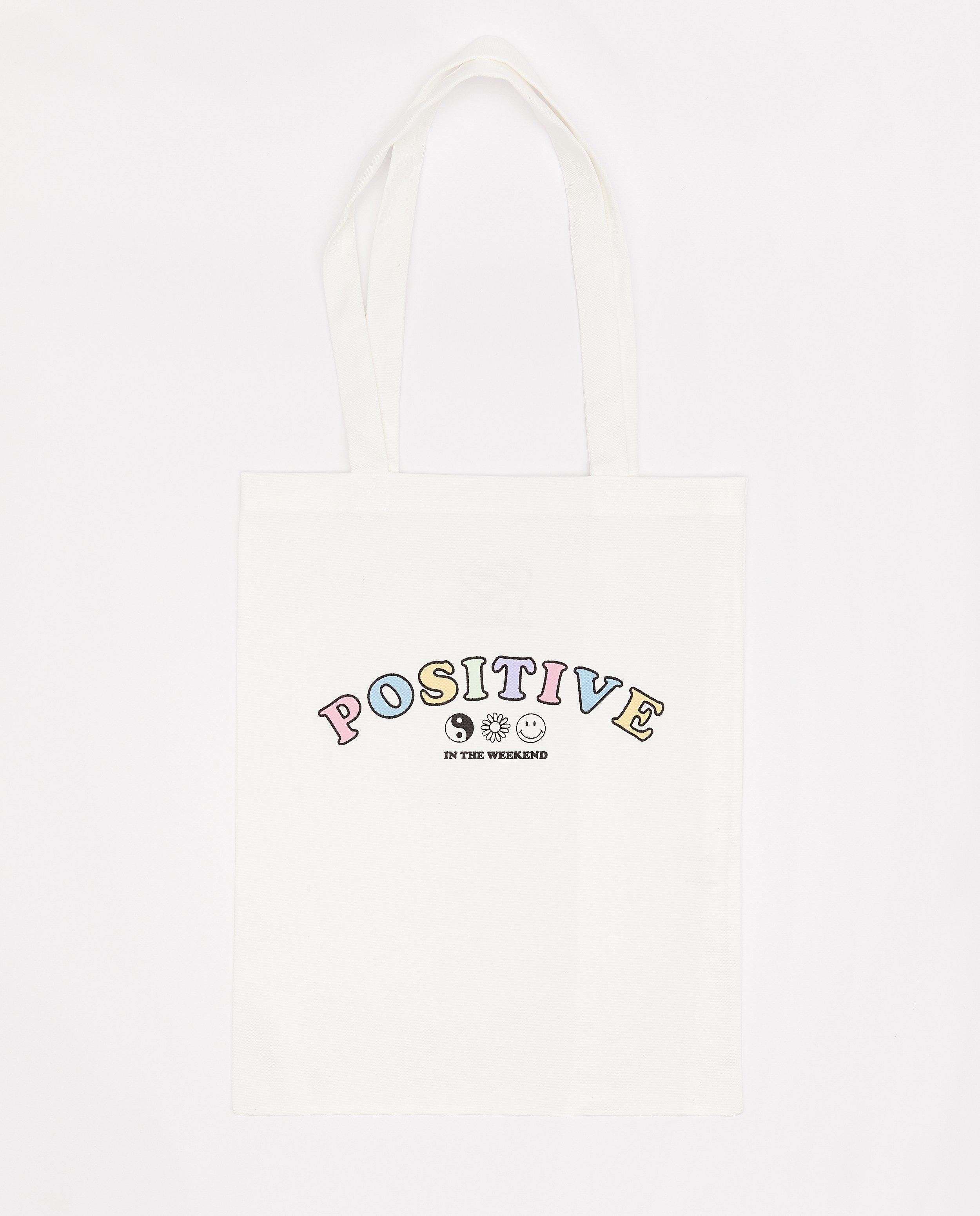 Witte tote bag met opschrift - Product Detail - wit - afbeelding nummer 2