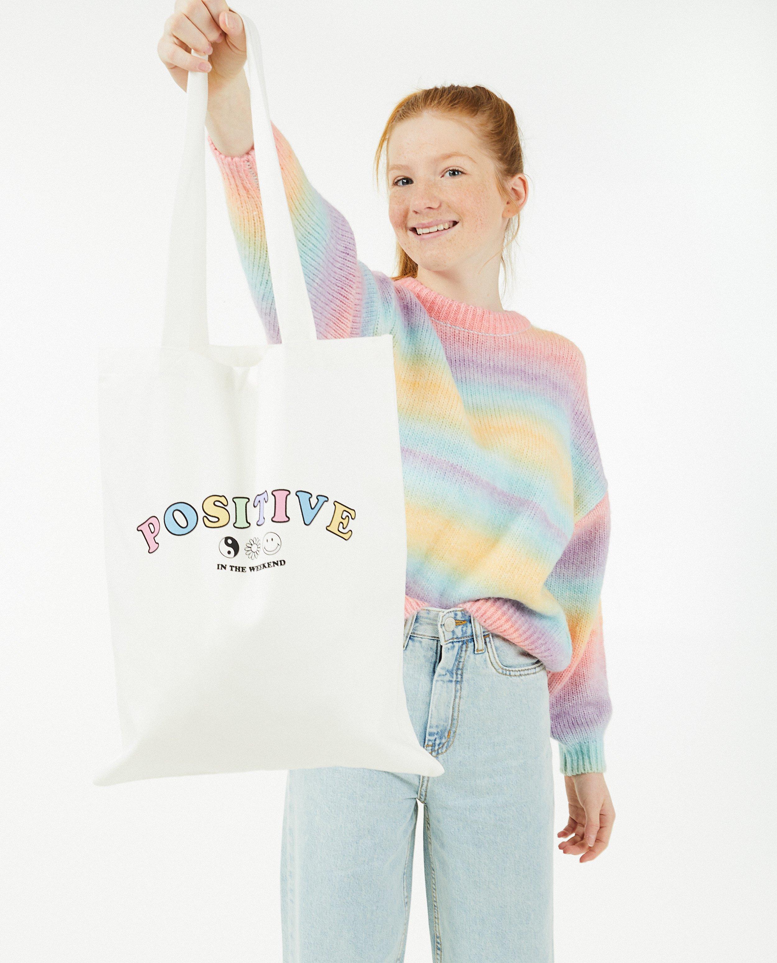 Tote bag blanc à inscription - null - Groggy