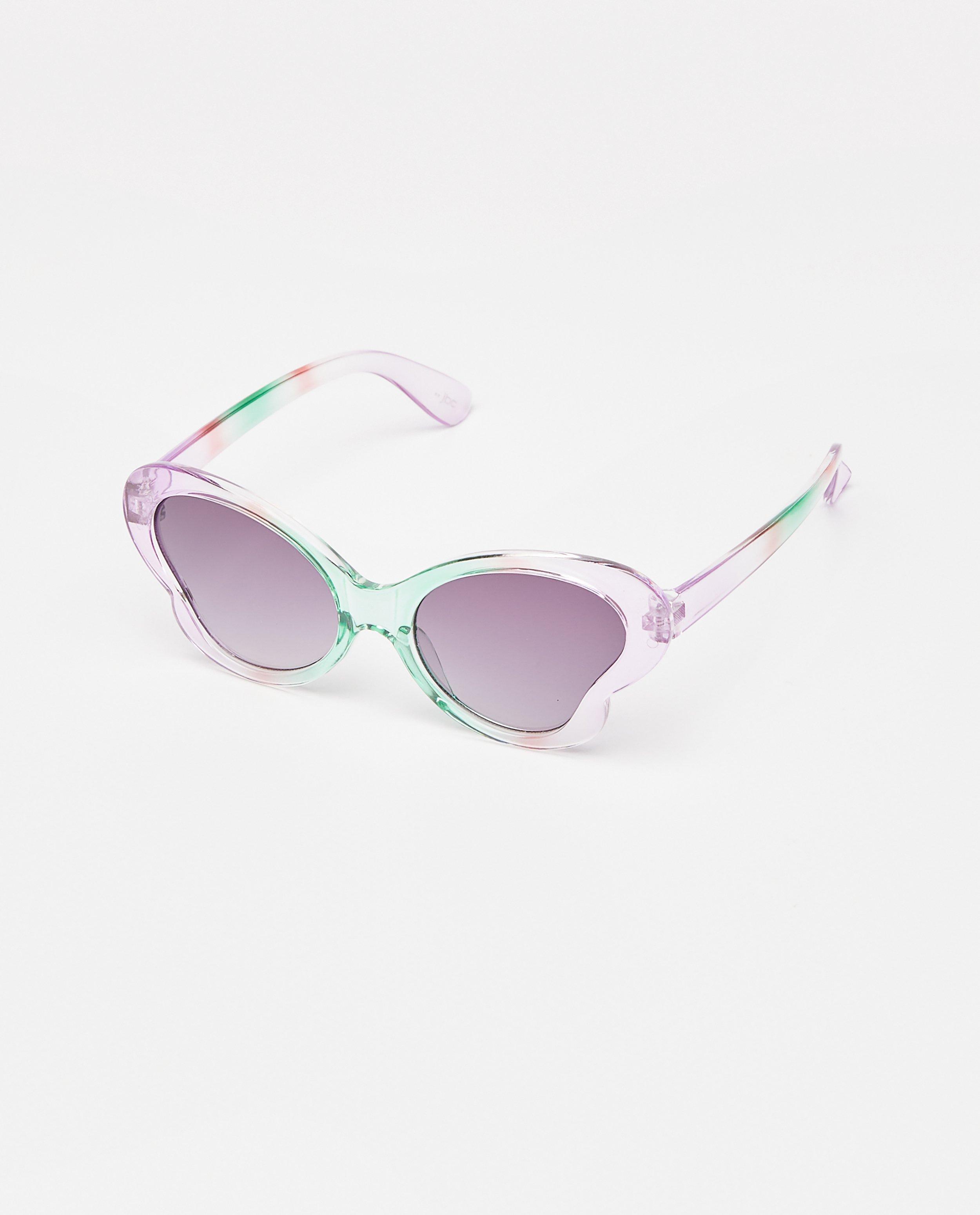 Lunettes de soleil roses avec un accent vert - null - JBC