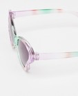Zonnebrillen - Roze zonnebril met groen accent