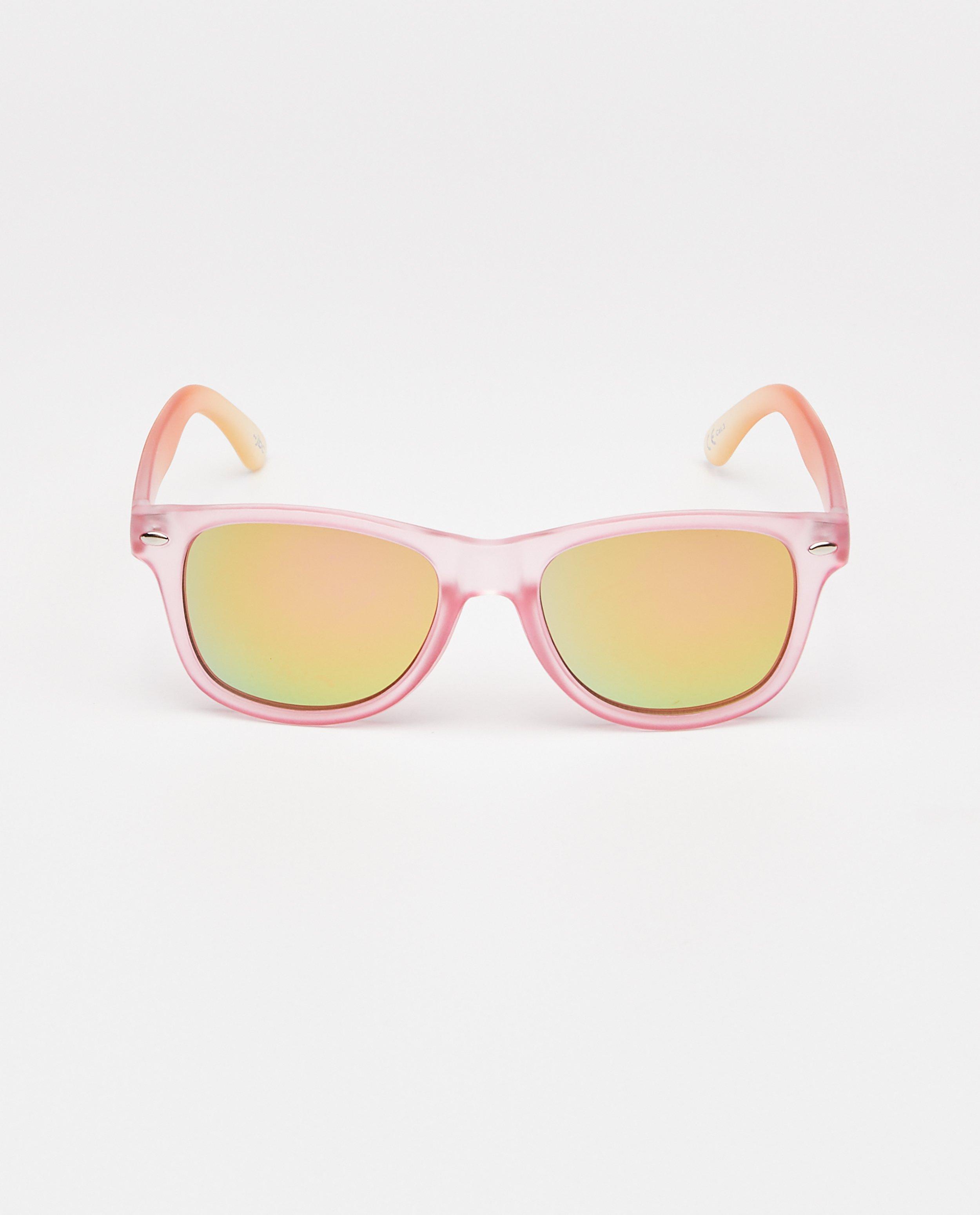 Zonnebrillen - Roze zonnebril met spiegelglazen