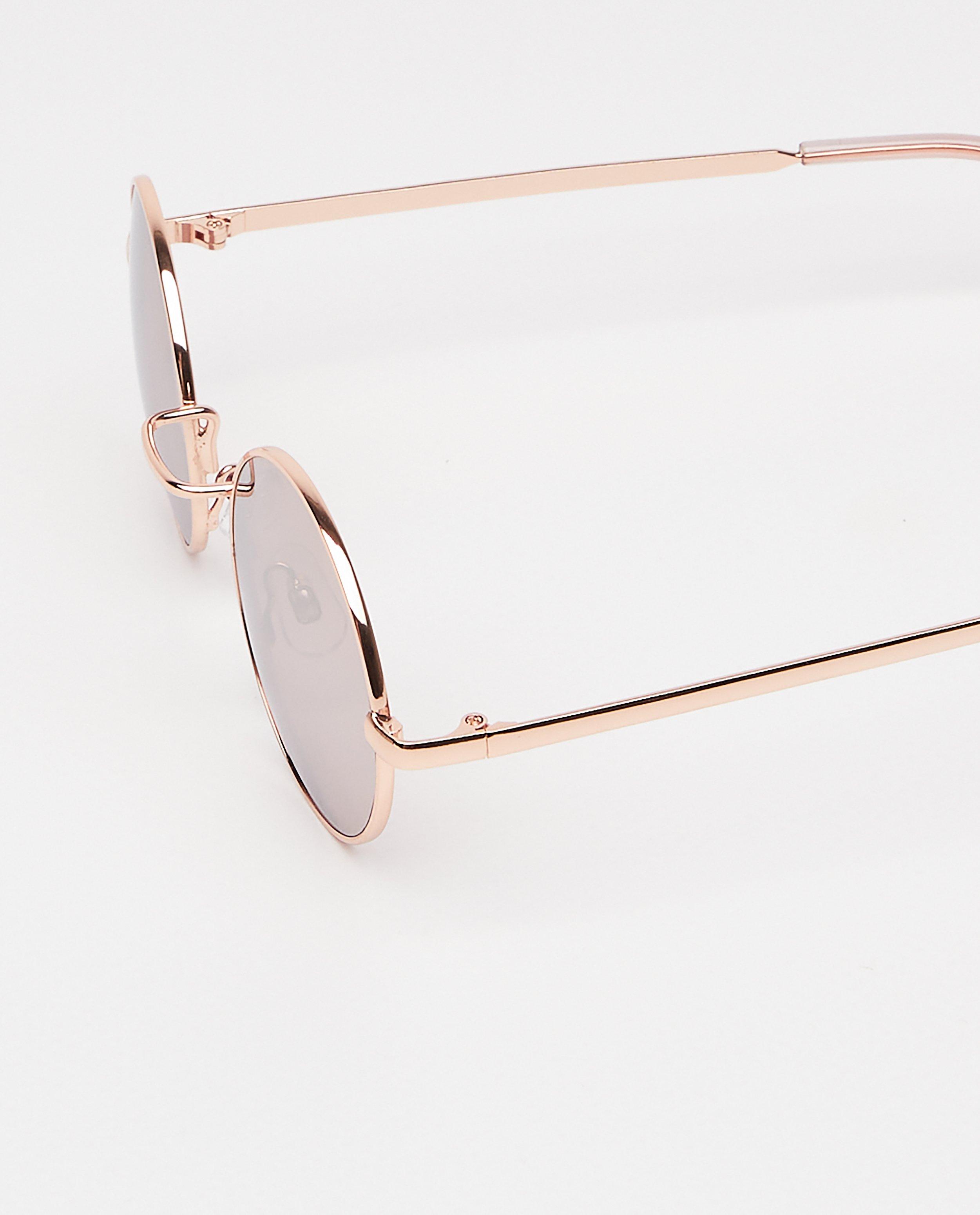 Lunettes de soleil - Lunettes de soleil roses à verres ronds