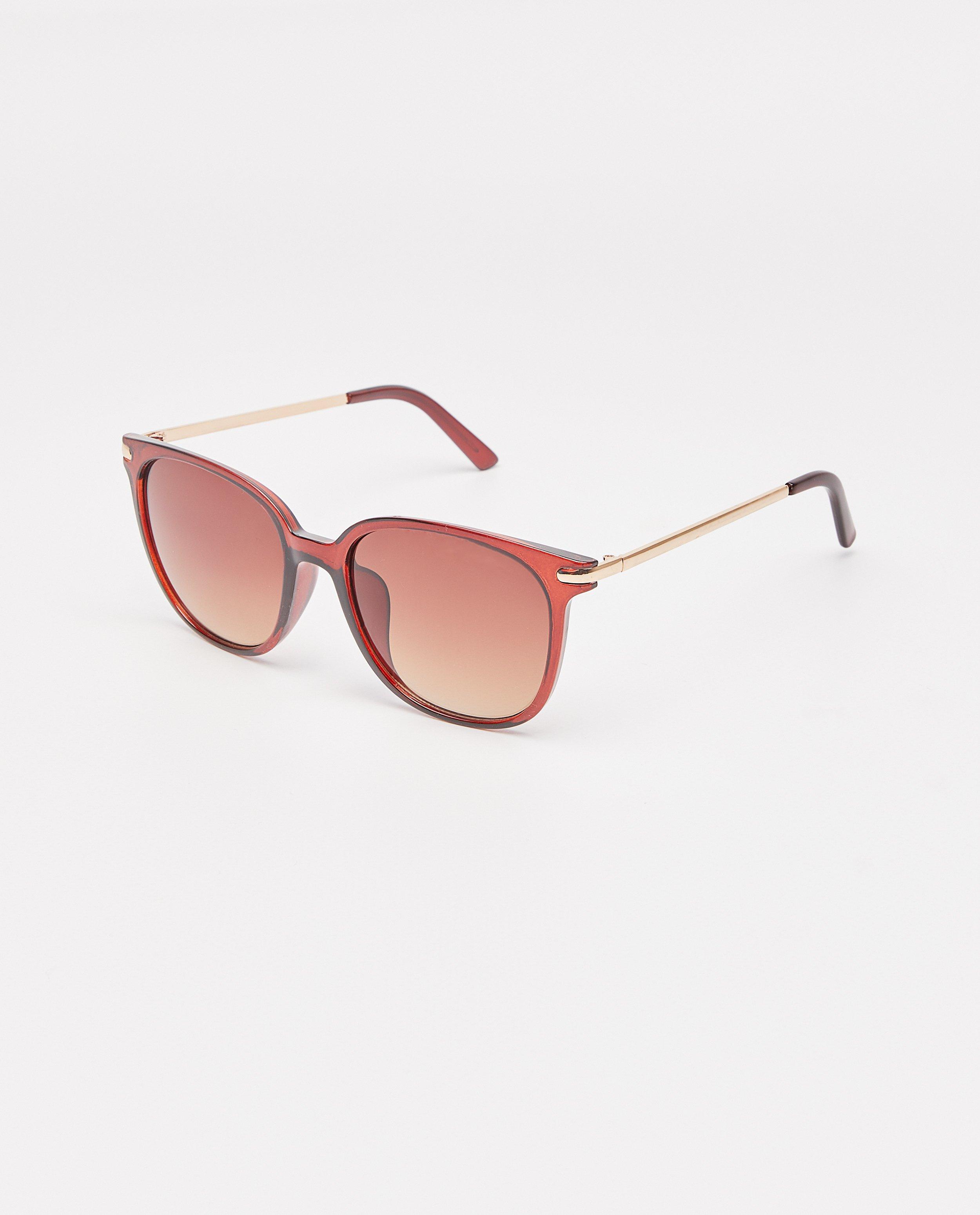 Lunettes de soleil rouge foncé - null - JBC