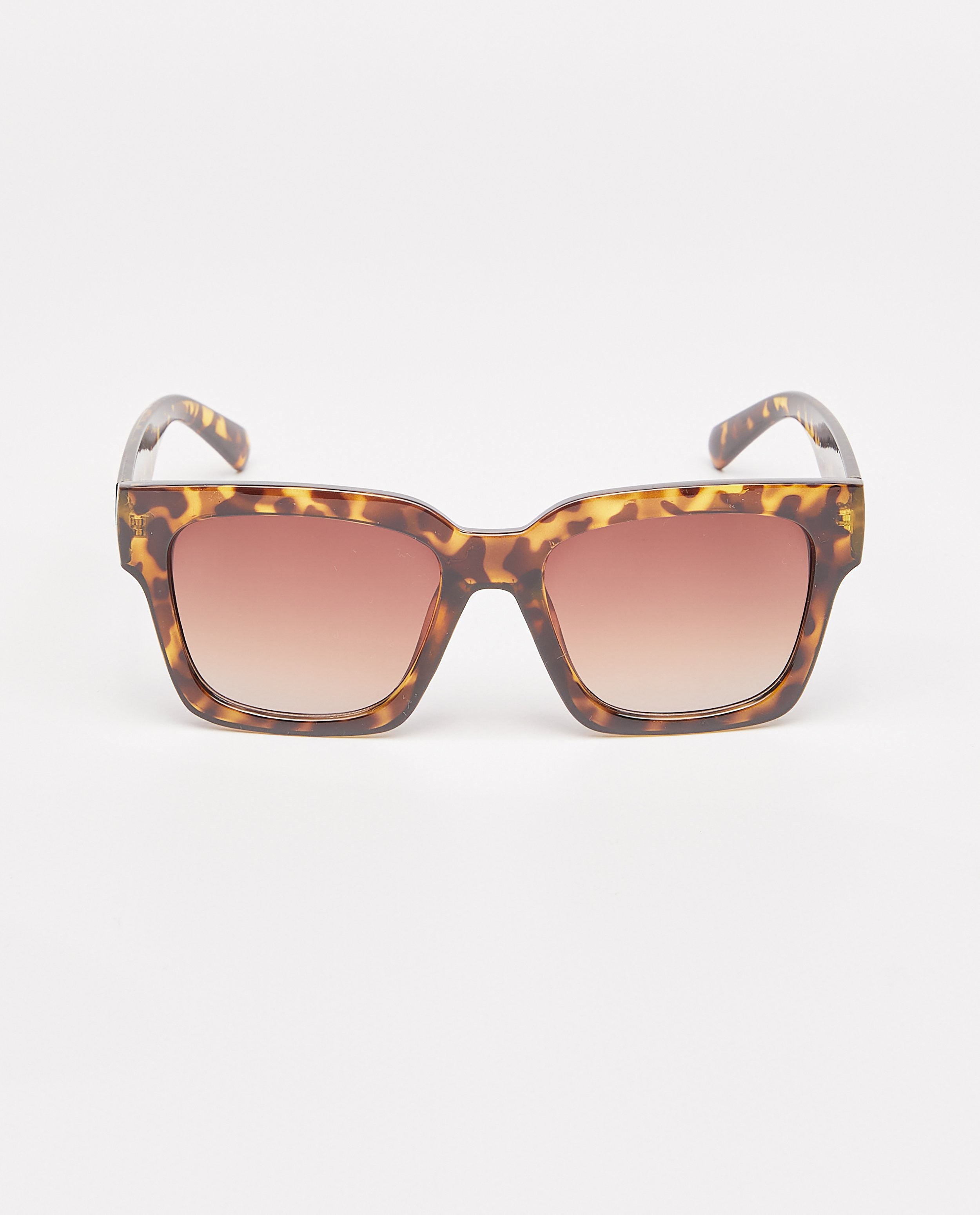 Zonnebrillen - Bruine zonnebril met luipaardprint