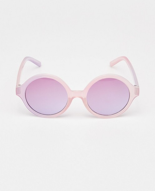 Zonnebrillen - Roze zonnebril met ronde glazen
