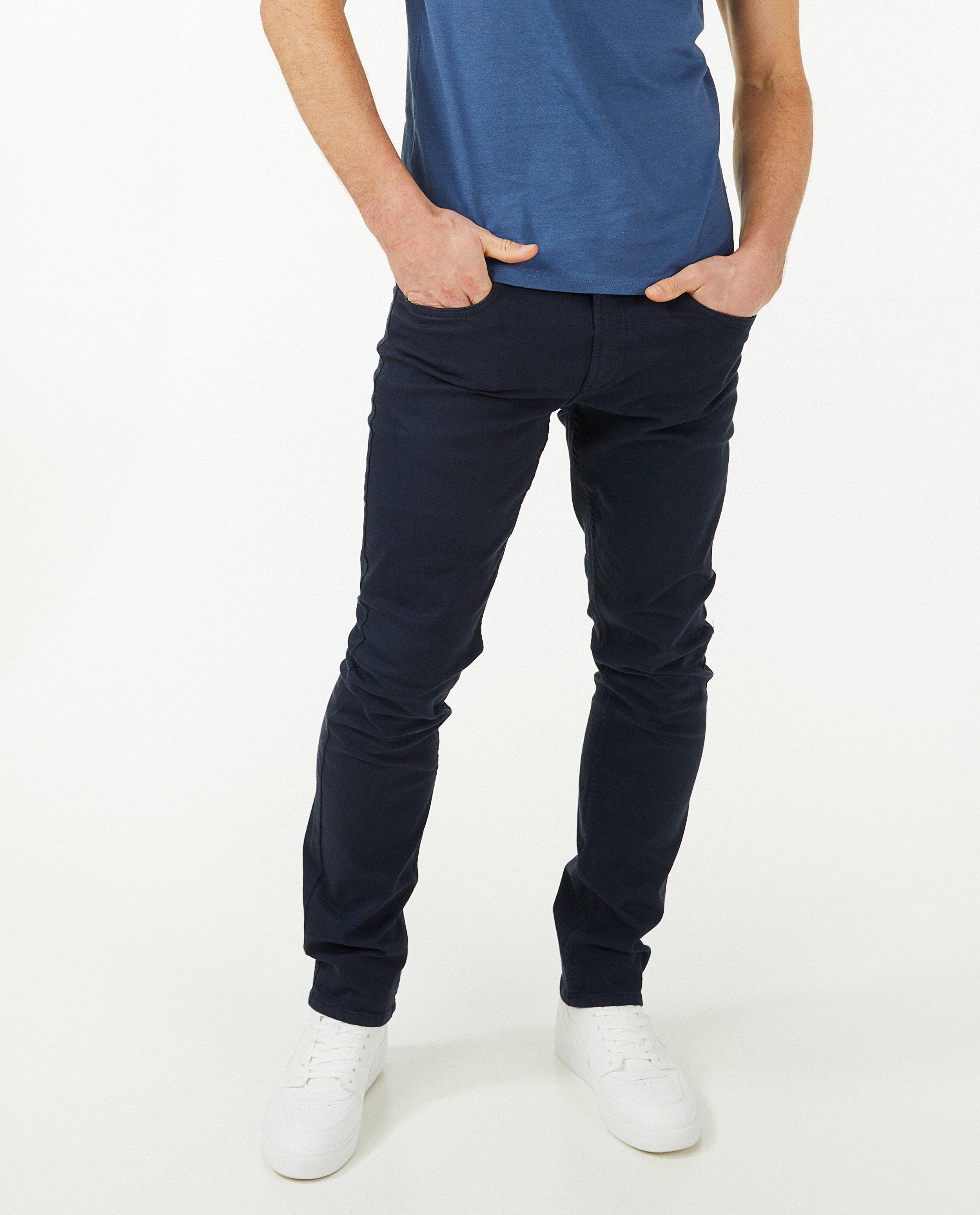 Blauwe slim broek Hampton Bays - Product Detail - donkerblauw - afbeelding nummer 2