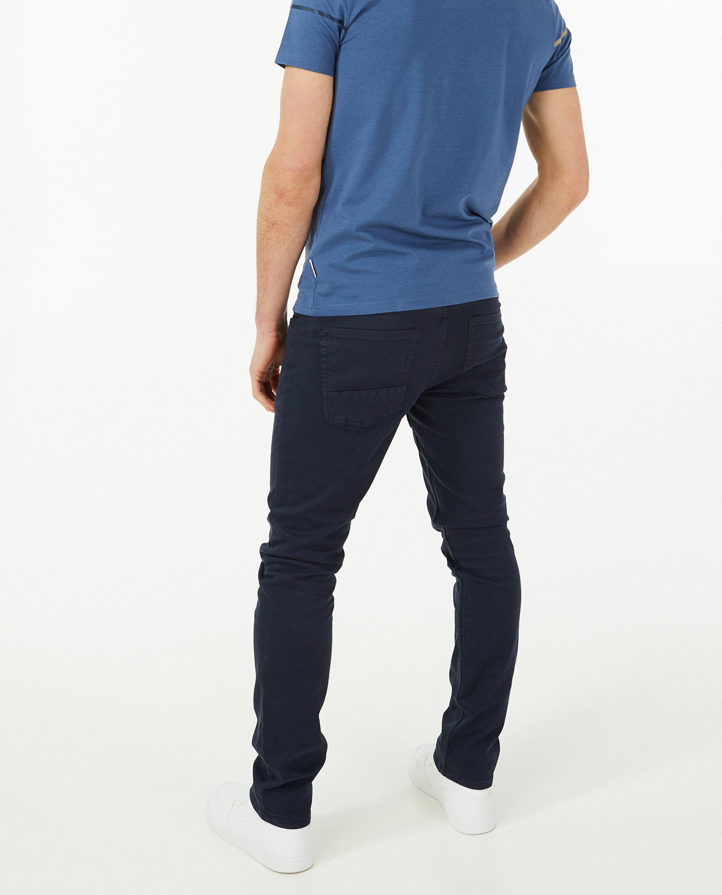 Blauwe slim broek Hampton Bays - Product Detail - donkerblauw - afbeelding nummer 3