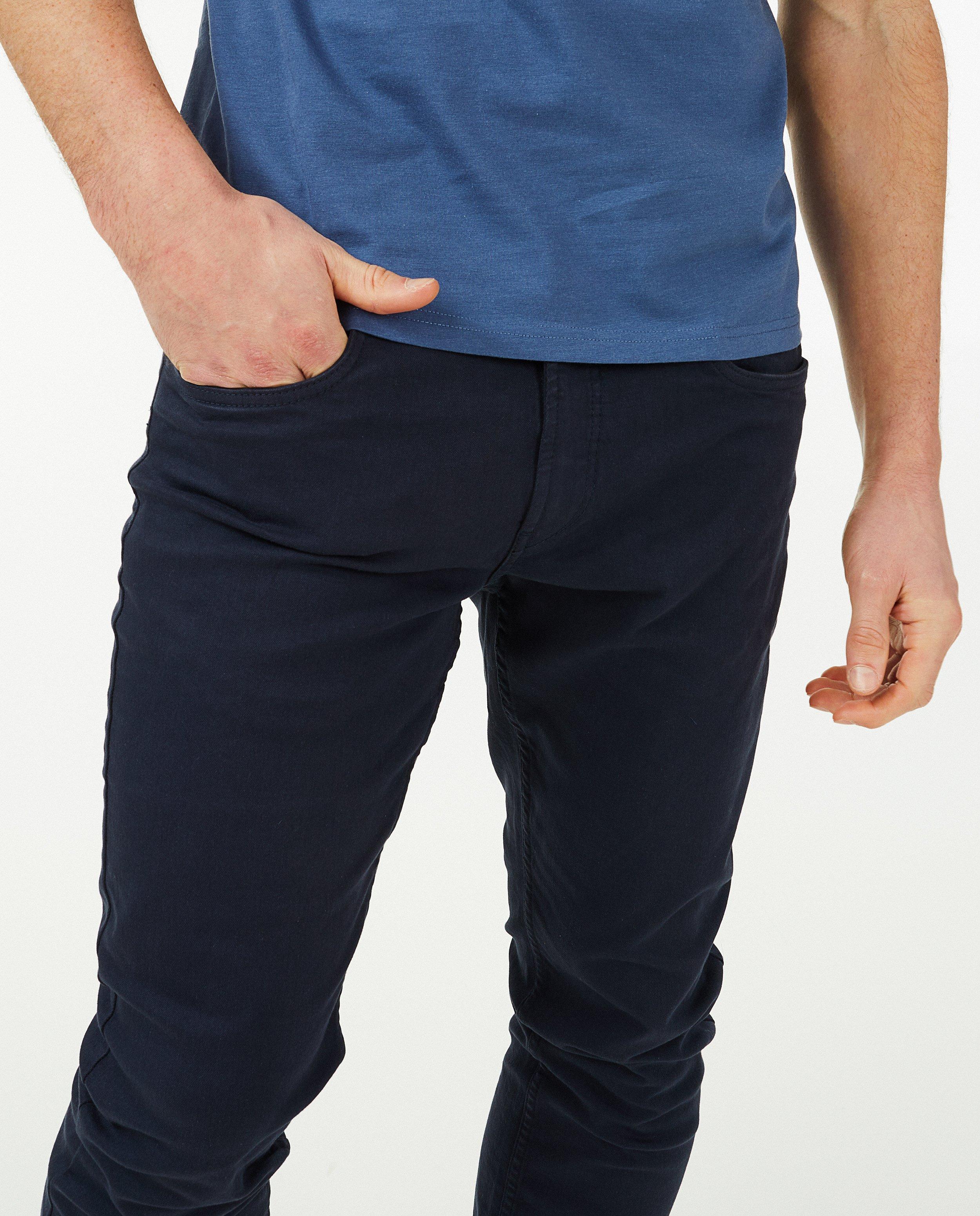 Blauwe slim broek Hampton Bays - Product Detail - donkerblauw - afbeelding nummer 4