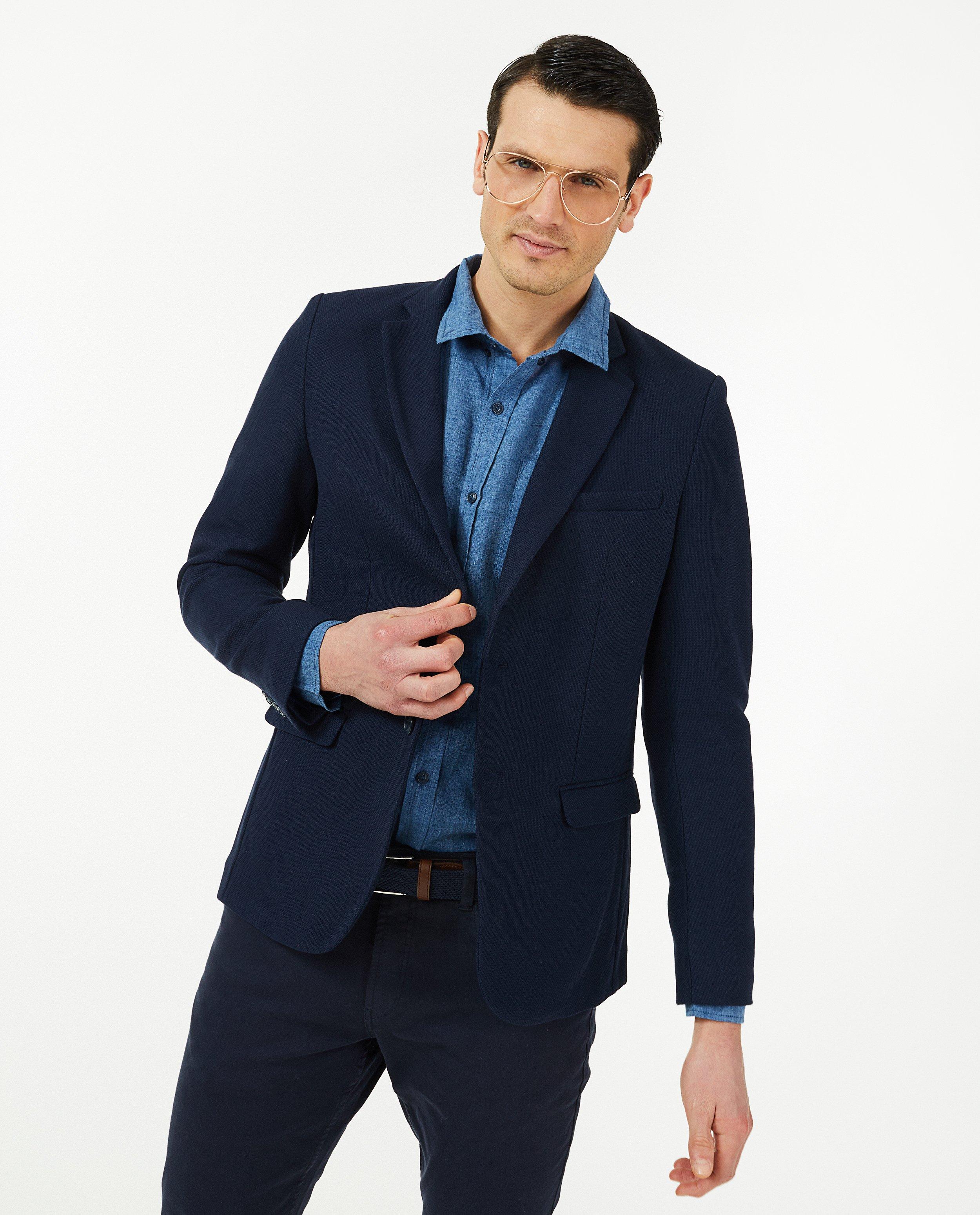 Blazers - Blauwe blazer Hampton Bays