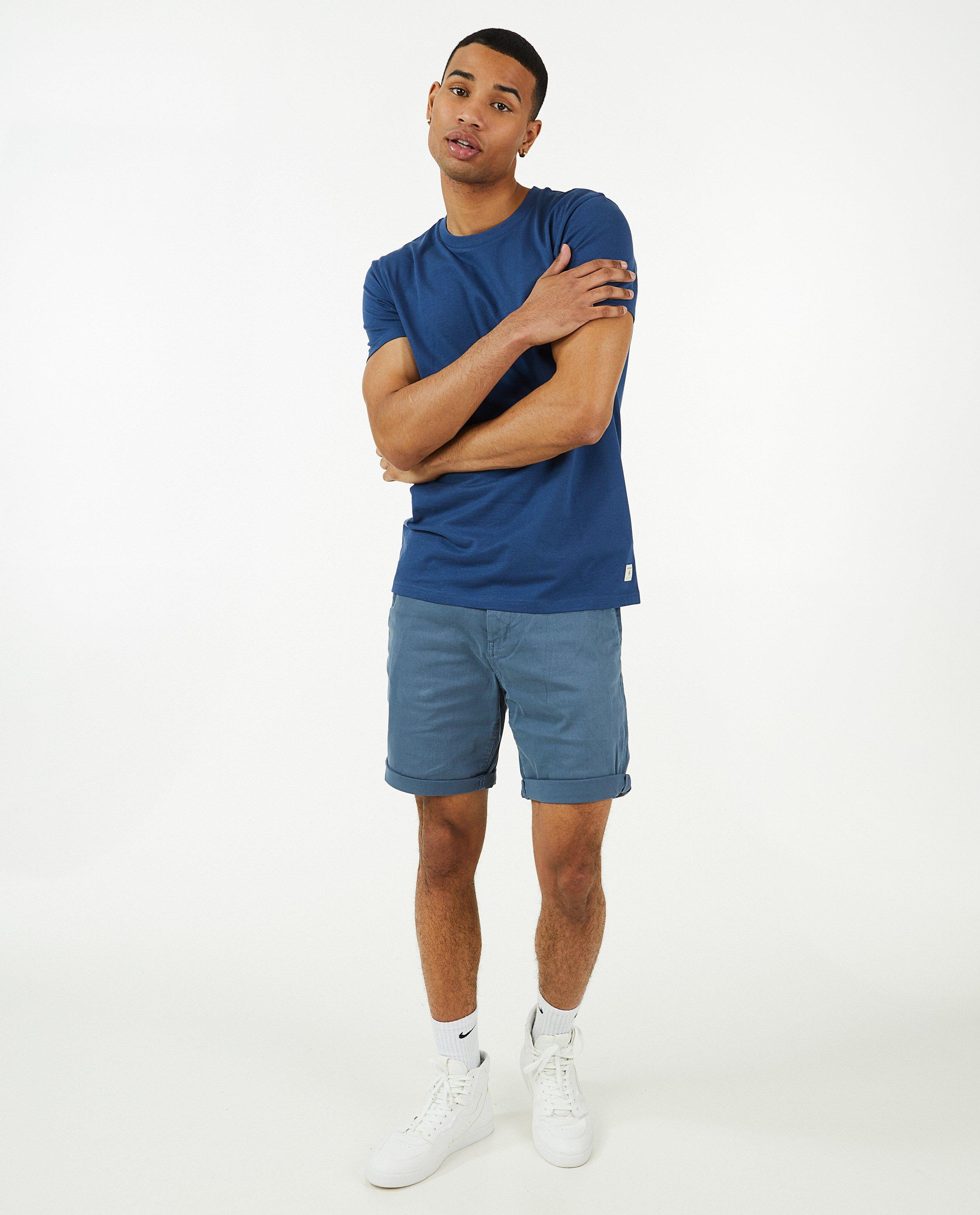 Bruine short met gevlochten riem - null - Quarterback