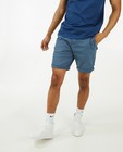 Shorten - Blauwe short met gevlochten riem