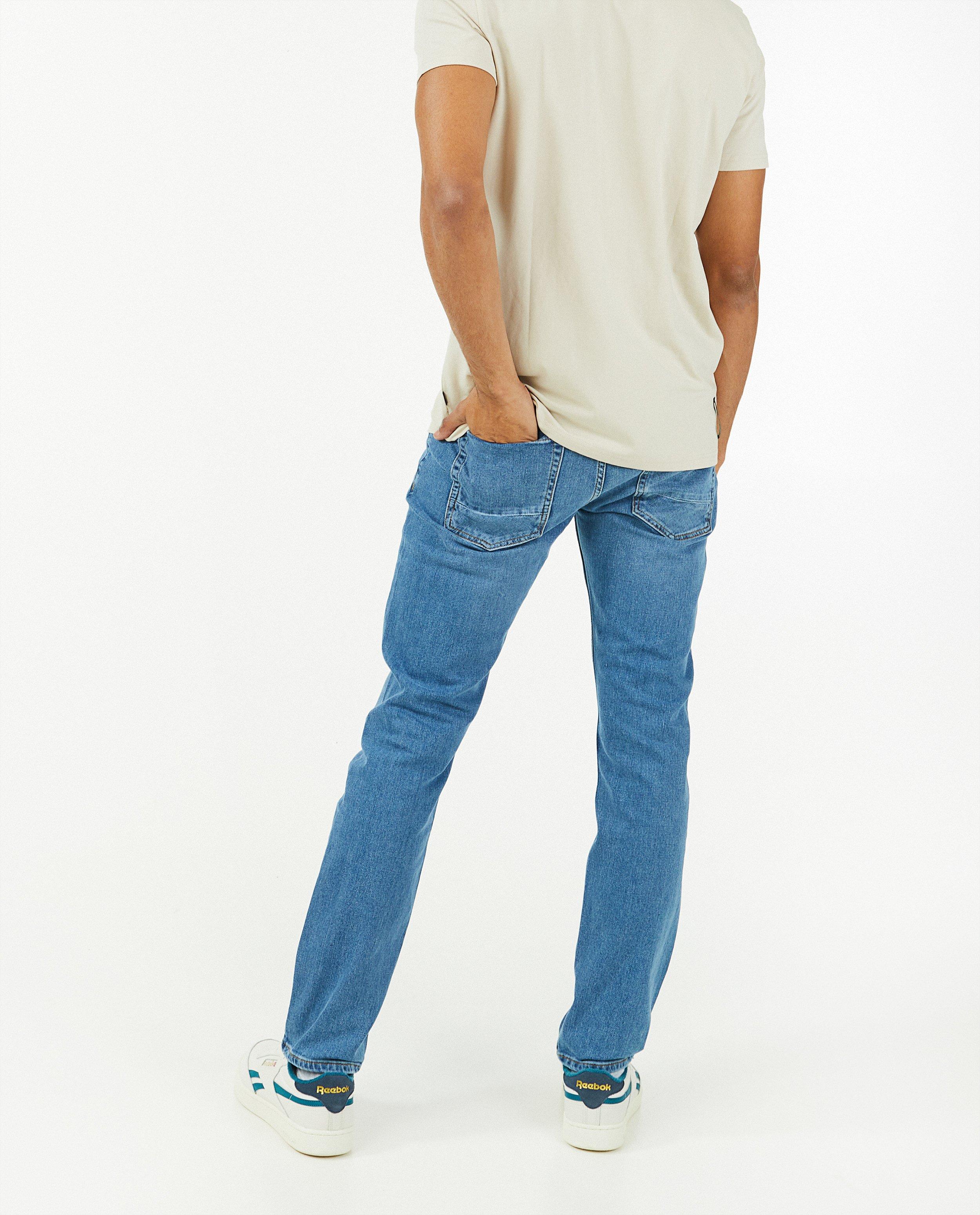 Jeans - Blauwe slim jeans Smith