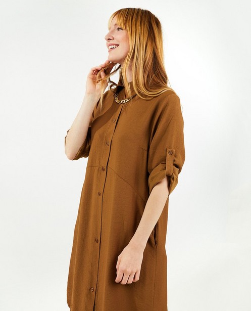 Kleedjes - Bruine jurk Ella Italia