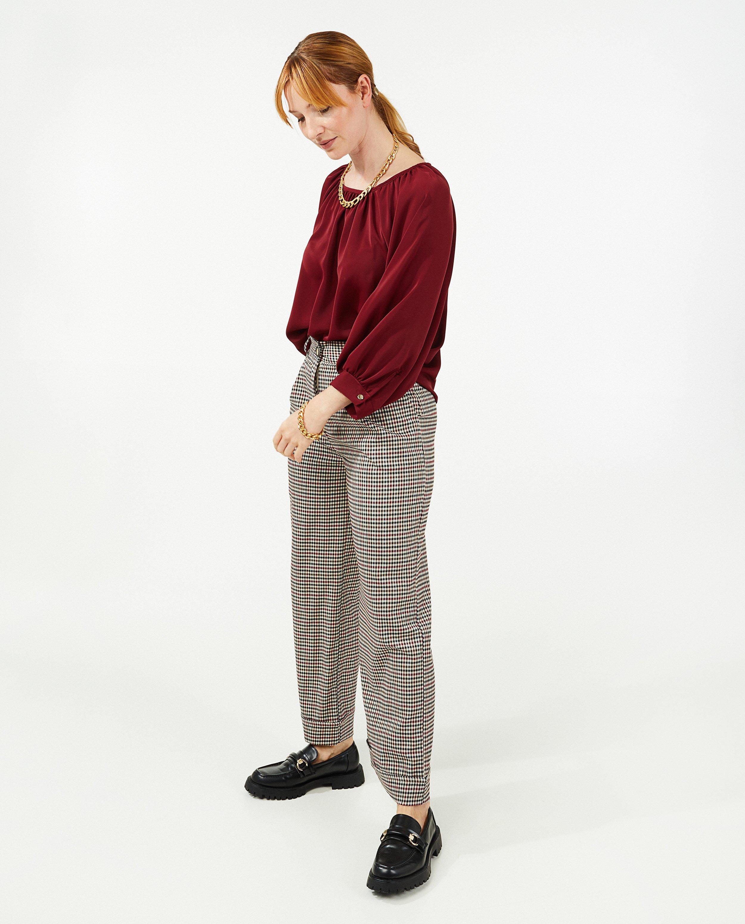 Bordeaux blouse Ella Italia - Product Detail - rood - afbeelding nummer 4