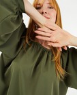 Hemden - Kakigroene blouse Ella Italia
