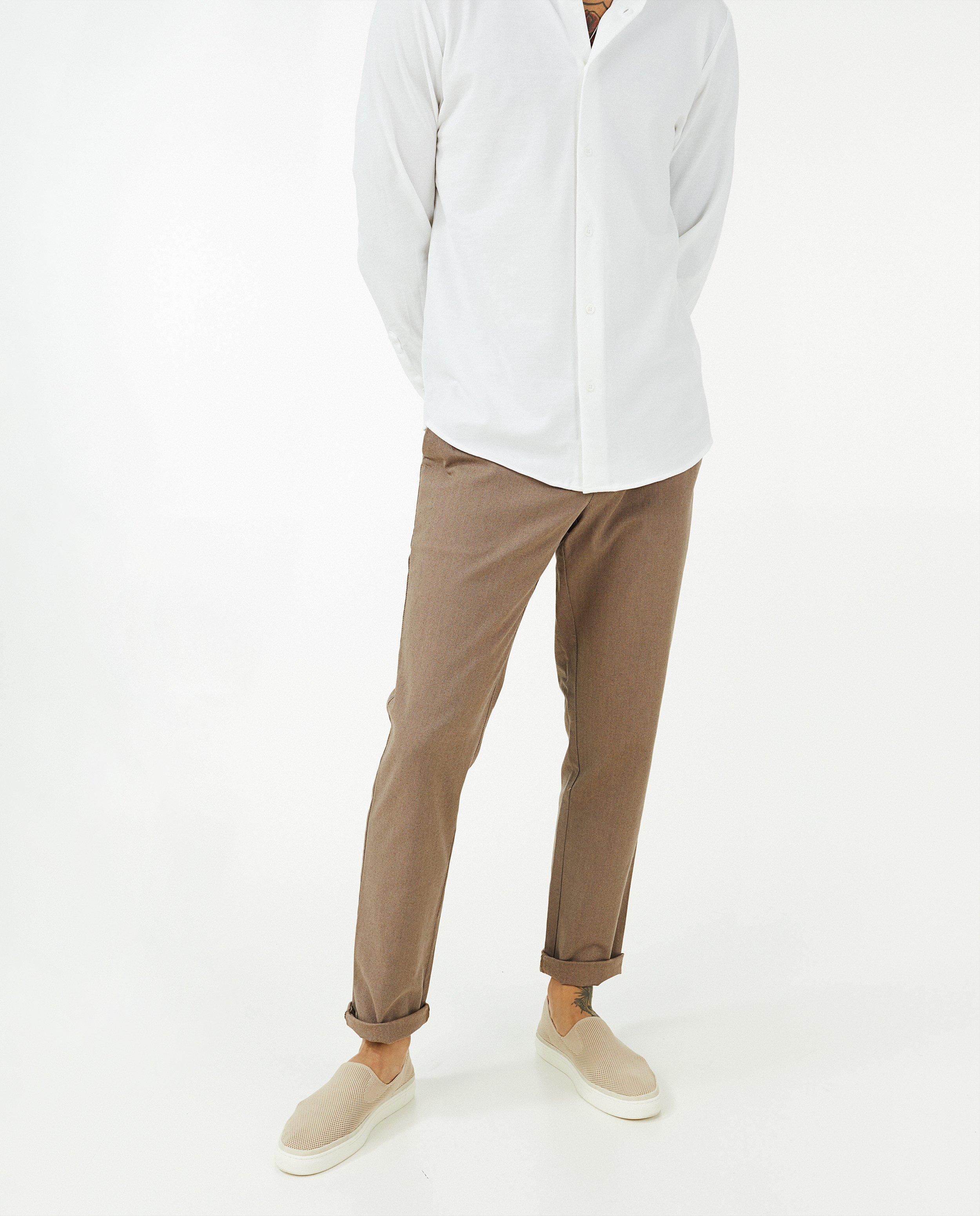 Chino slim fit Matthew met print - Product Detail - bruin - afbeelding nummer 2