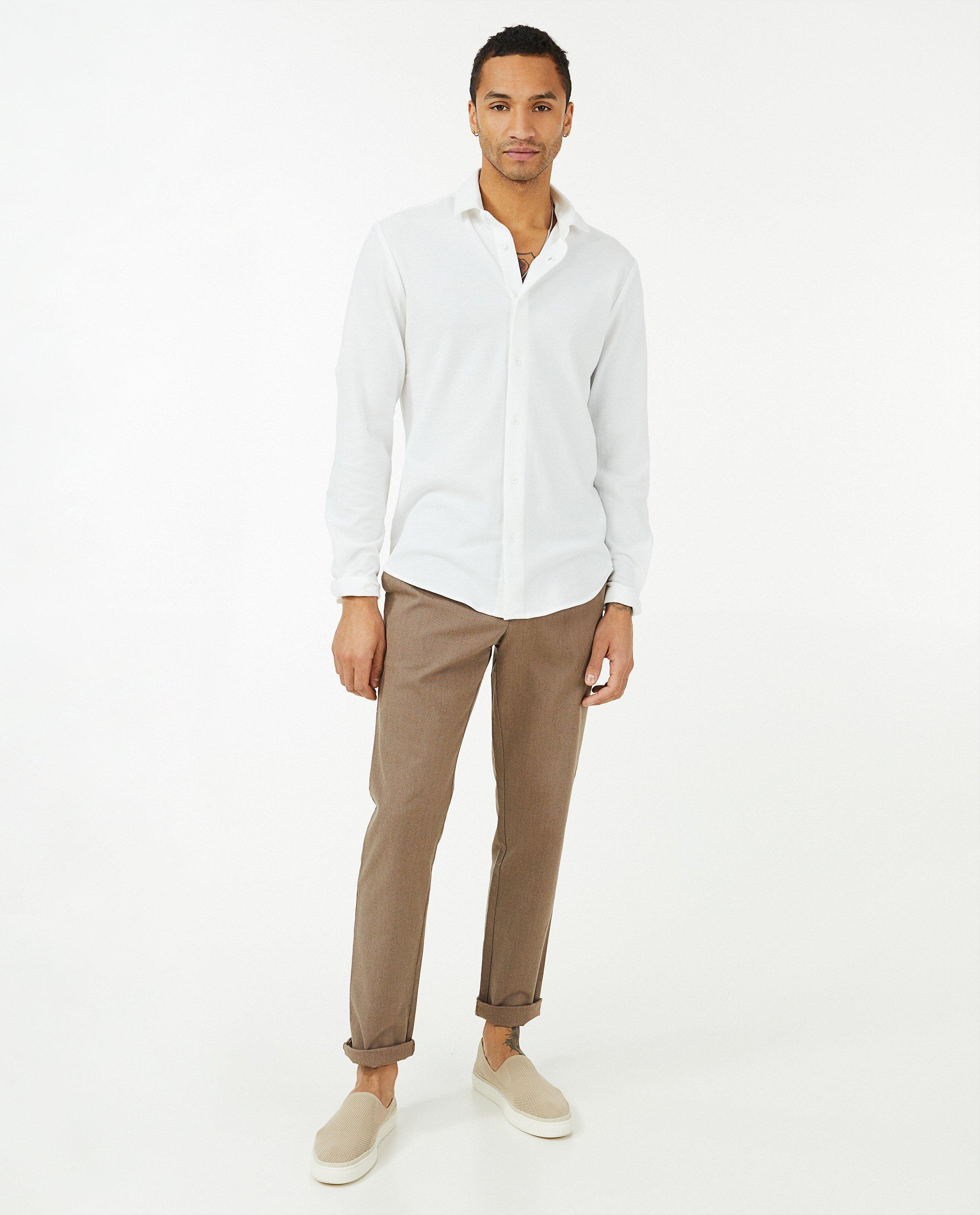 Chino slim fit Matthew met print - Product Detail - bruin - afbeelding nummer 3