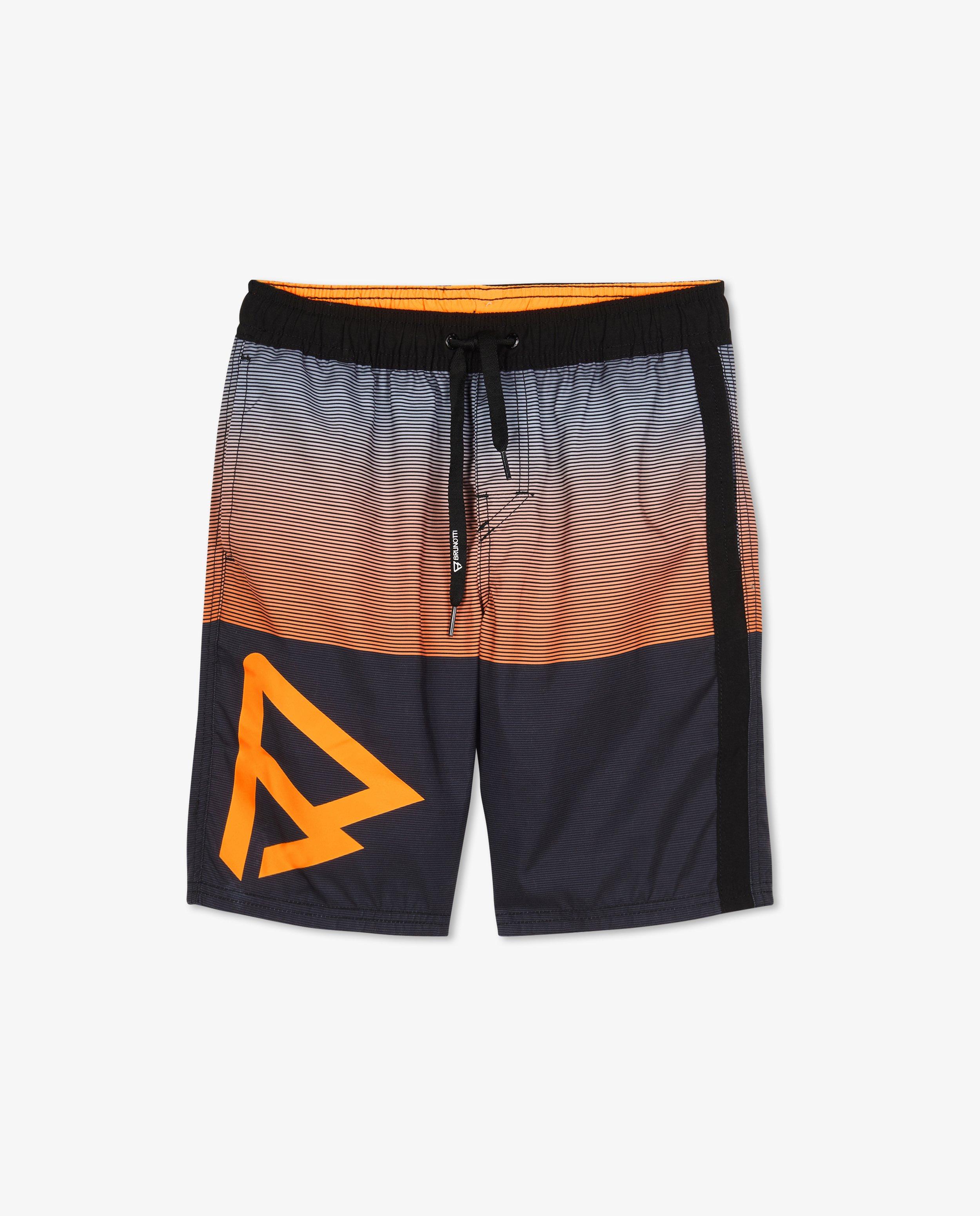 Zwarte zwemshort met strepen - null - Brunotti