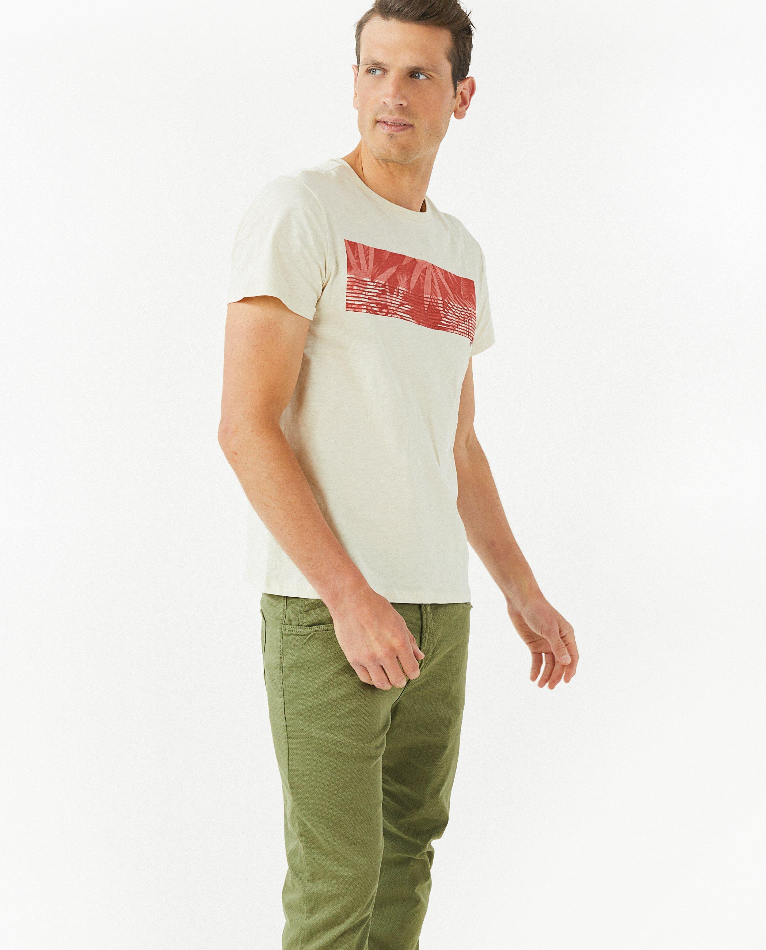 T-shirts - Beige T-shirt met print Brunotti