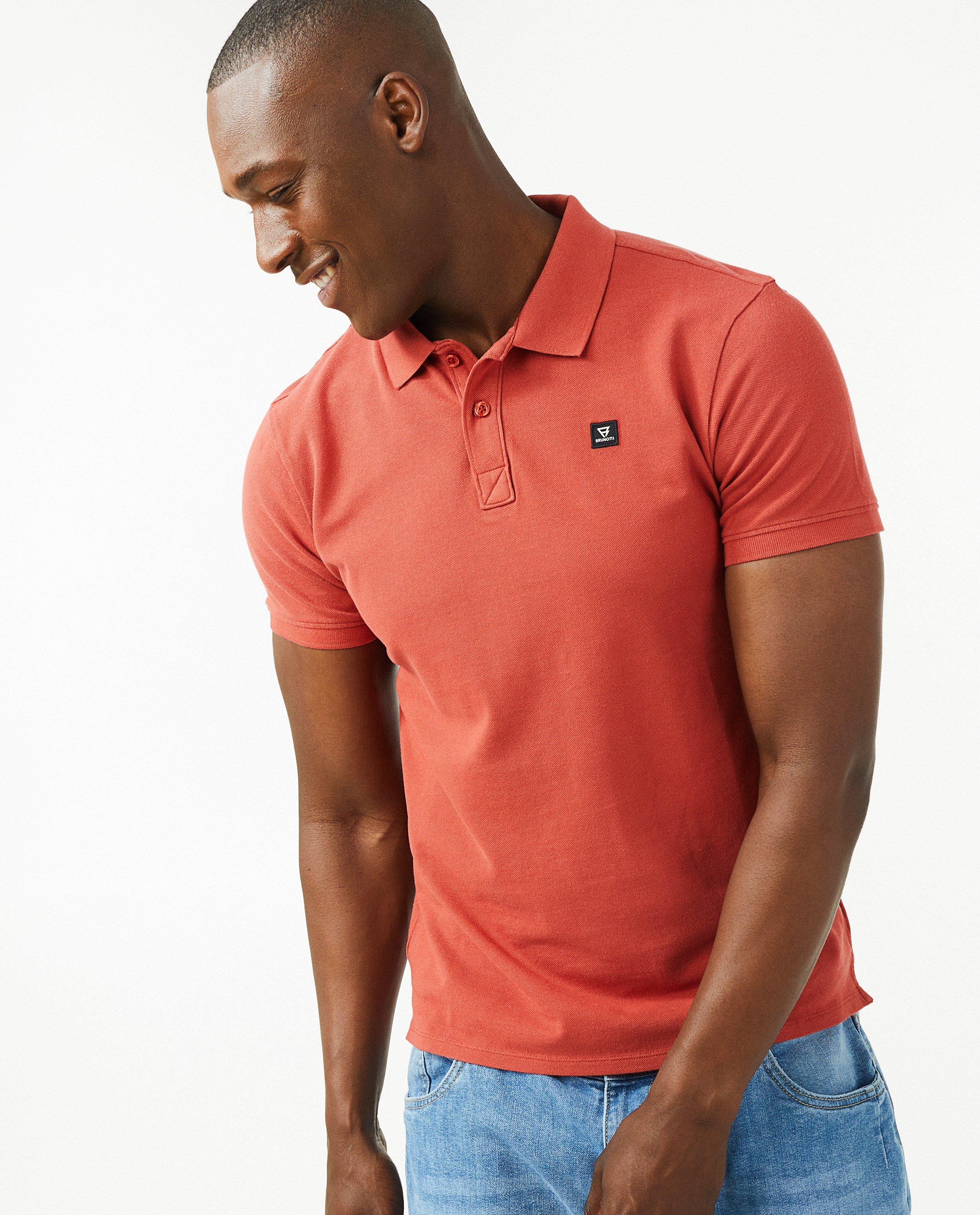 Polo's - Rode polo met patch