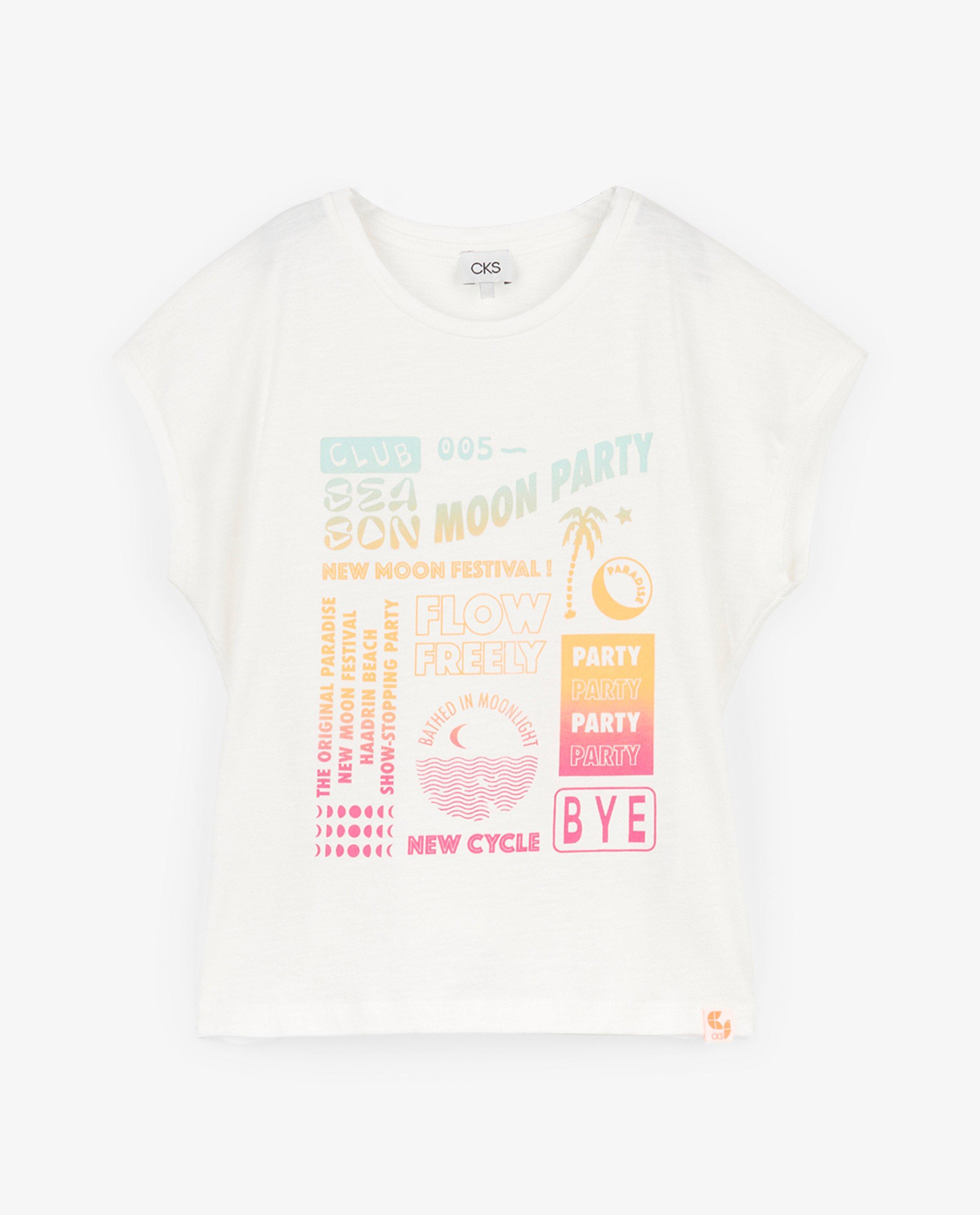 T-shirts - Wit T-shirt met print CKS