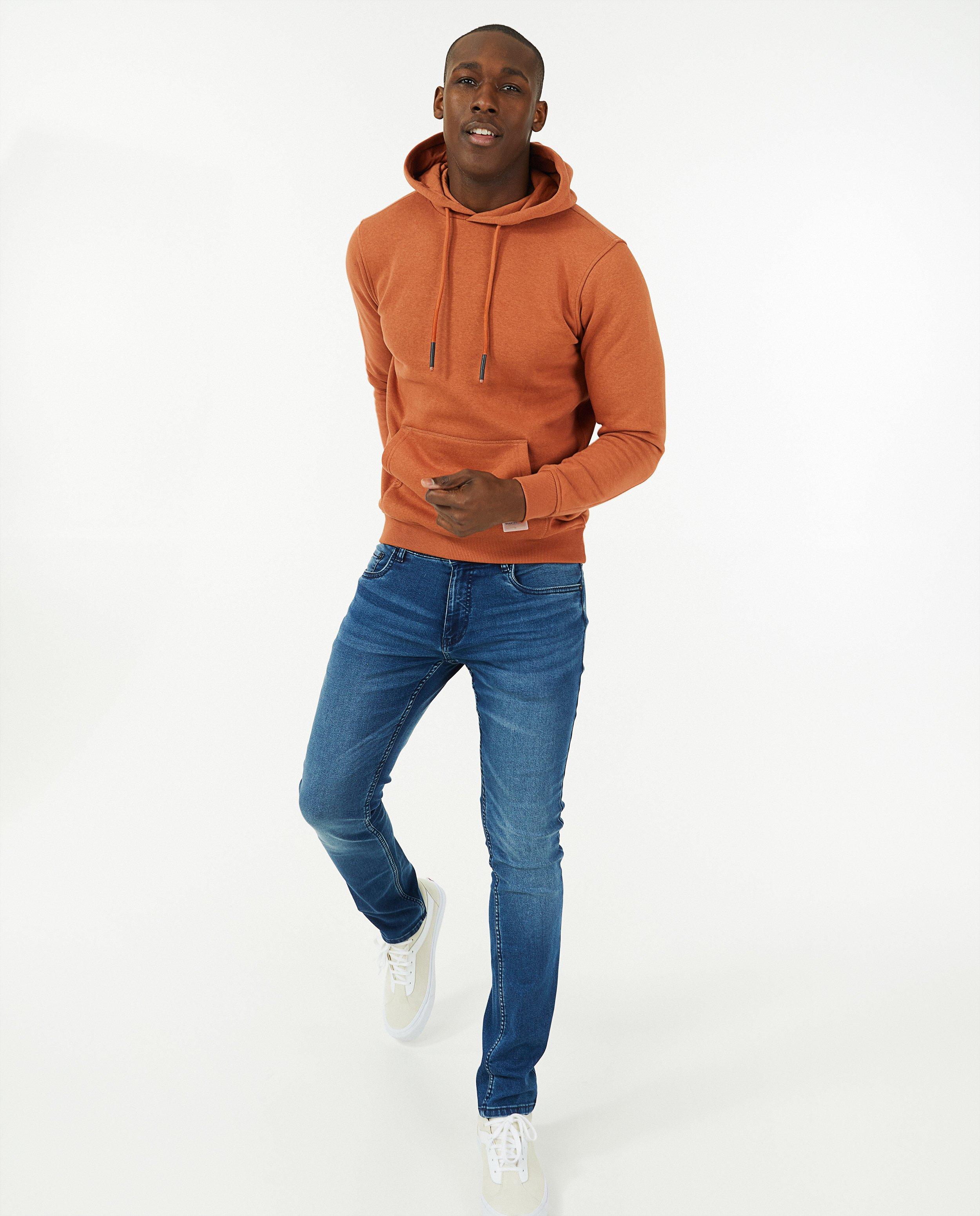 Sweaters - Grijsblauwe hoodie