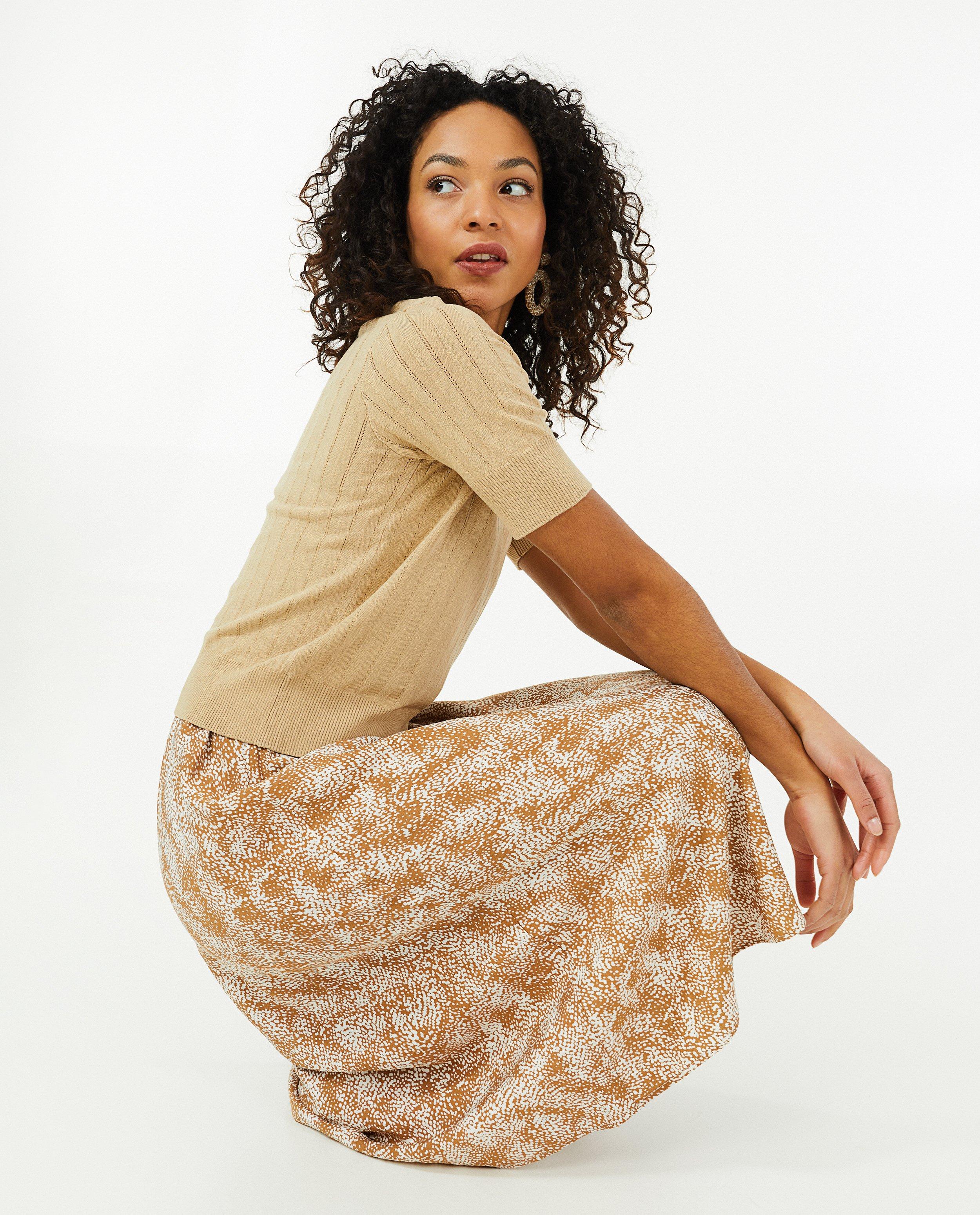 Bruine rok met print Sora - null - Sora