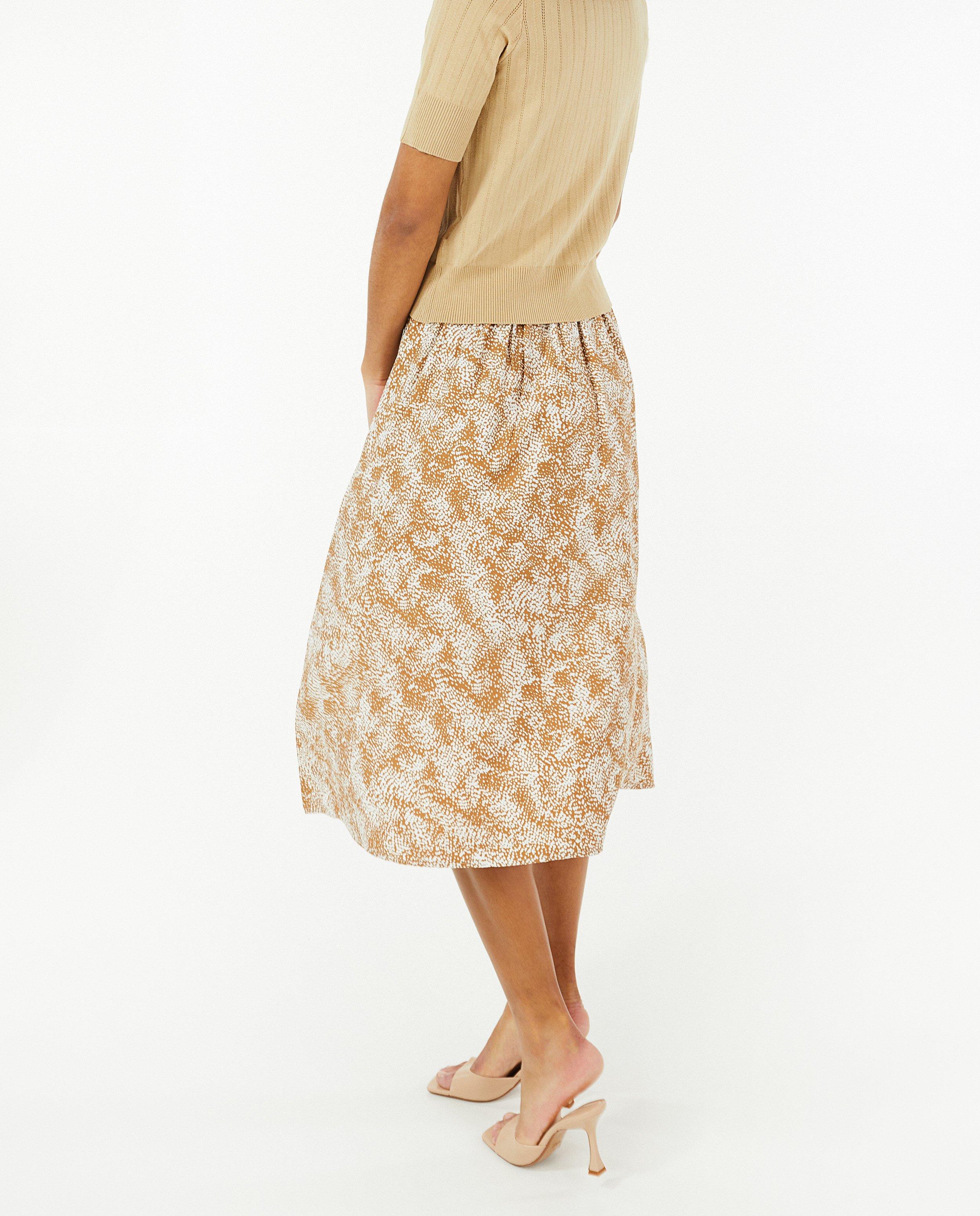 Rokken - Bruine rok met print Sora