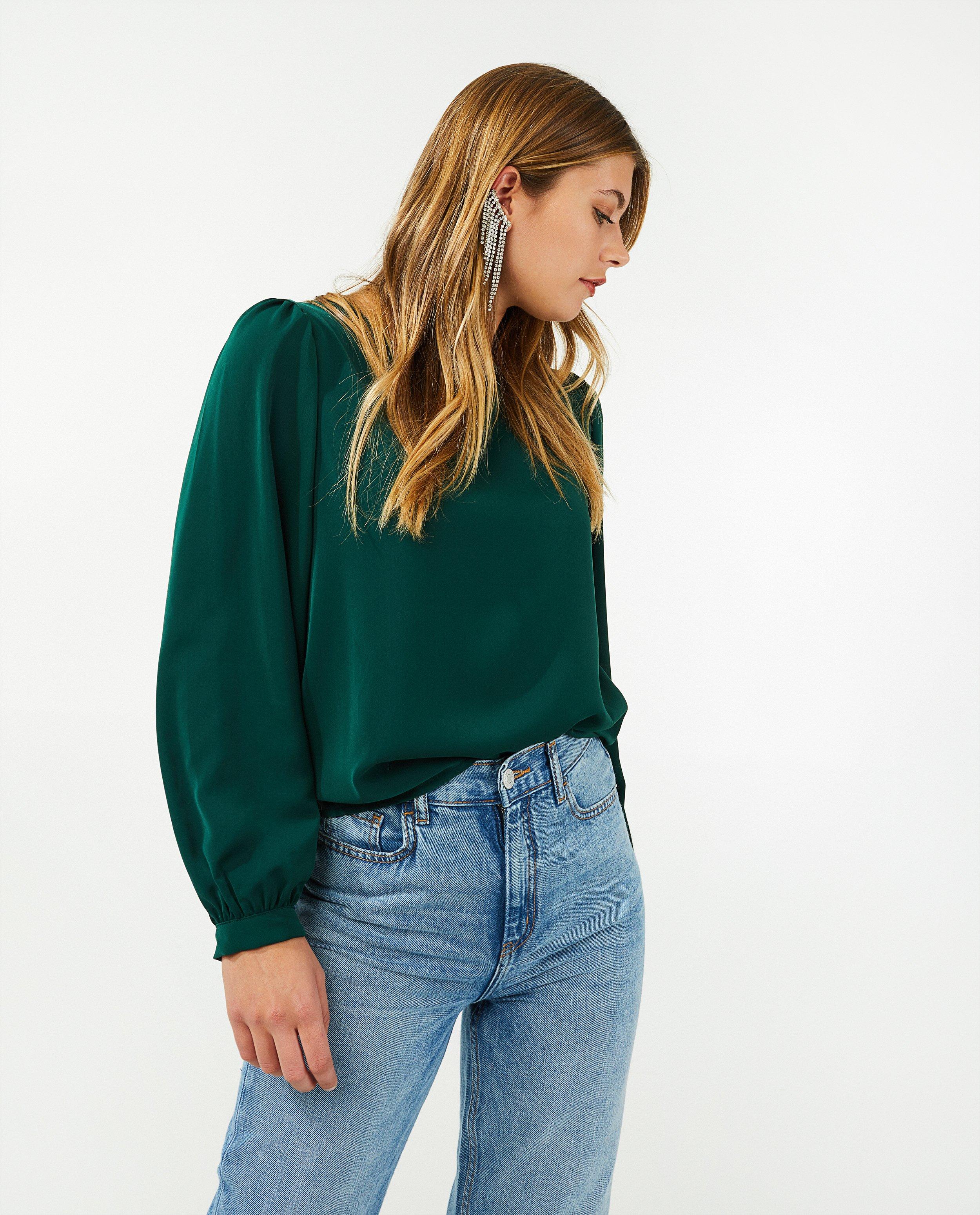 Blouse verte Ella Italia - D&eacute;tails du produit - khaki - image num&eacute;ro 3