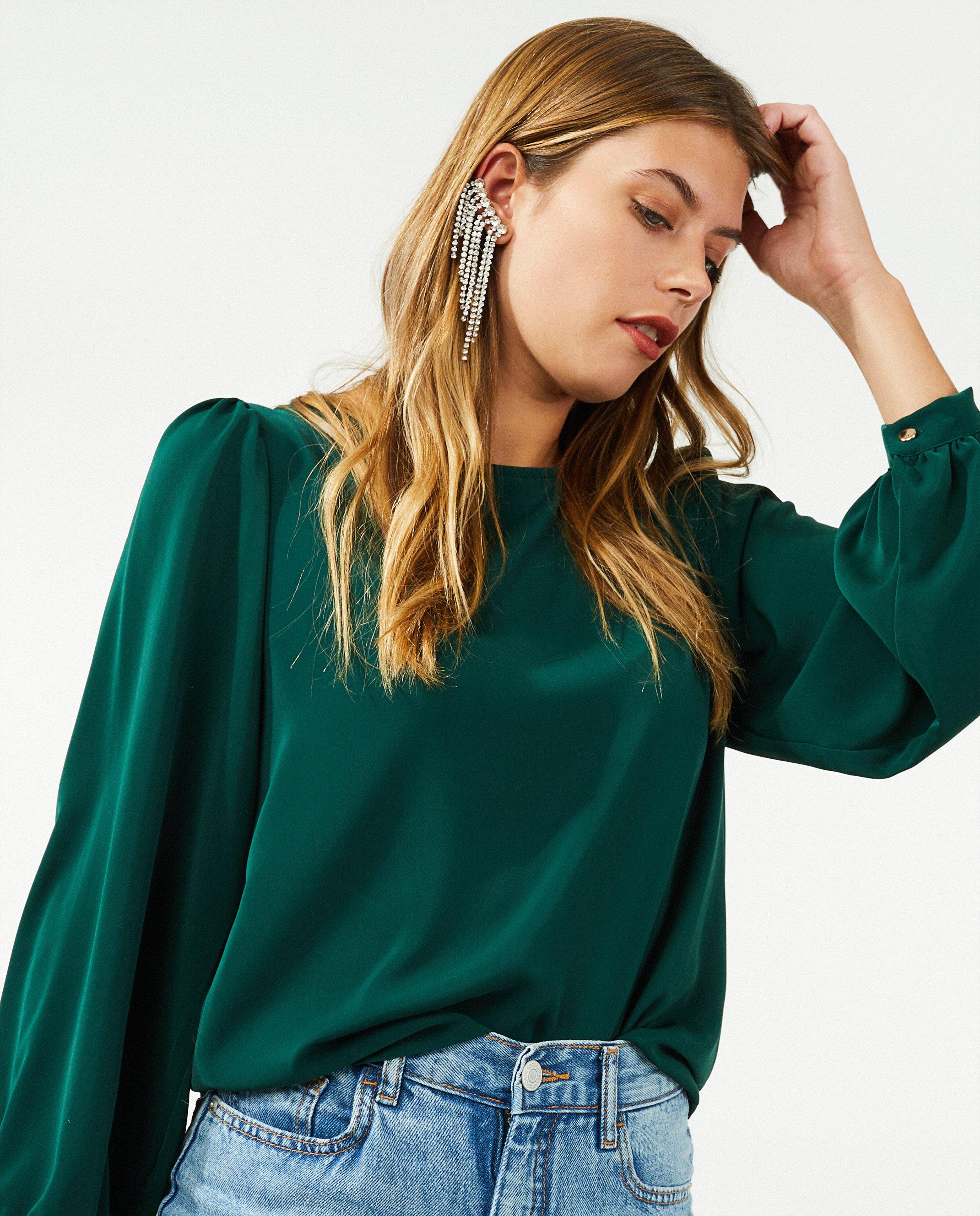 Blouse verte Ella Italia - D&eacute;tails du produit - khaki - image num&eacute;ro 4