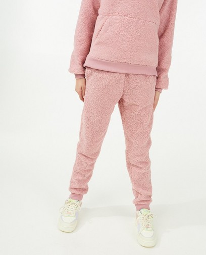 Jogger rose en peluche Pieces Jogger rose en peluche Pieces