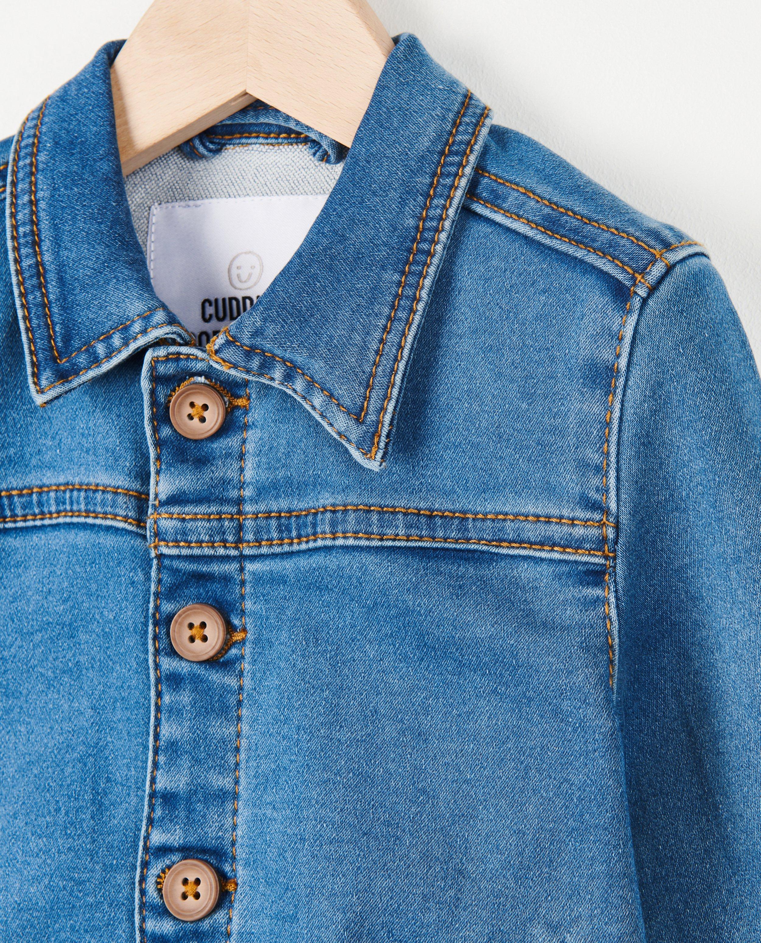 Blazers - Blauw jeansvestje met knopen