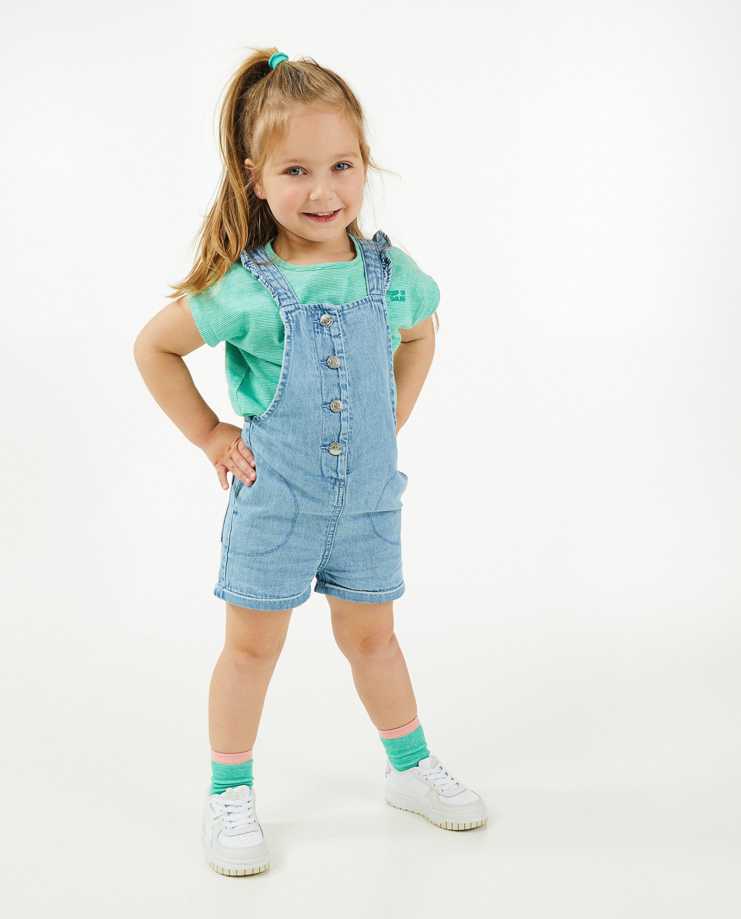 Jeanssalopette met knopenrij - null - Milla Star