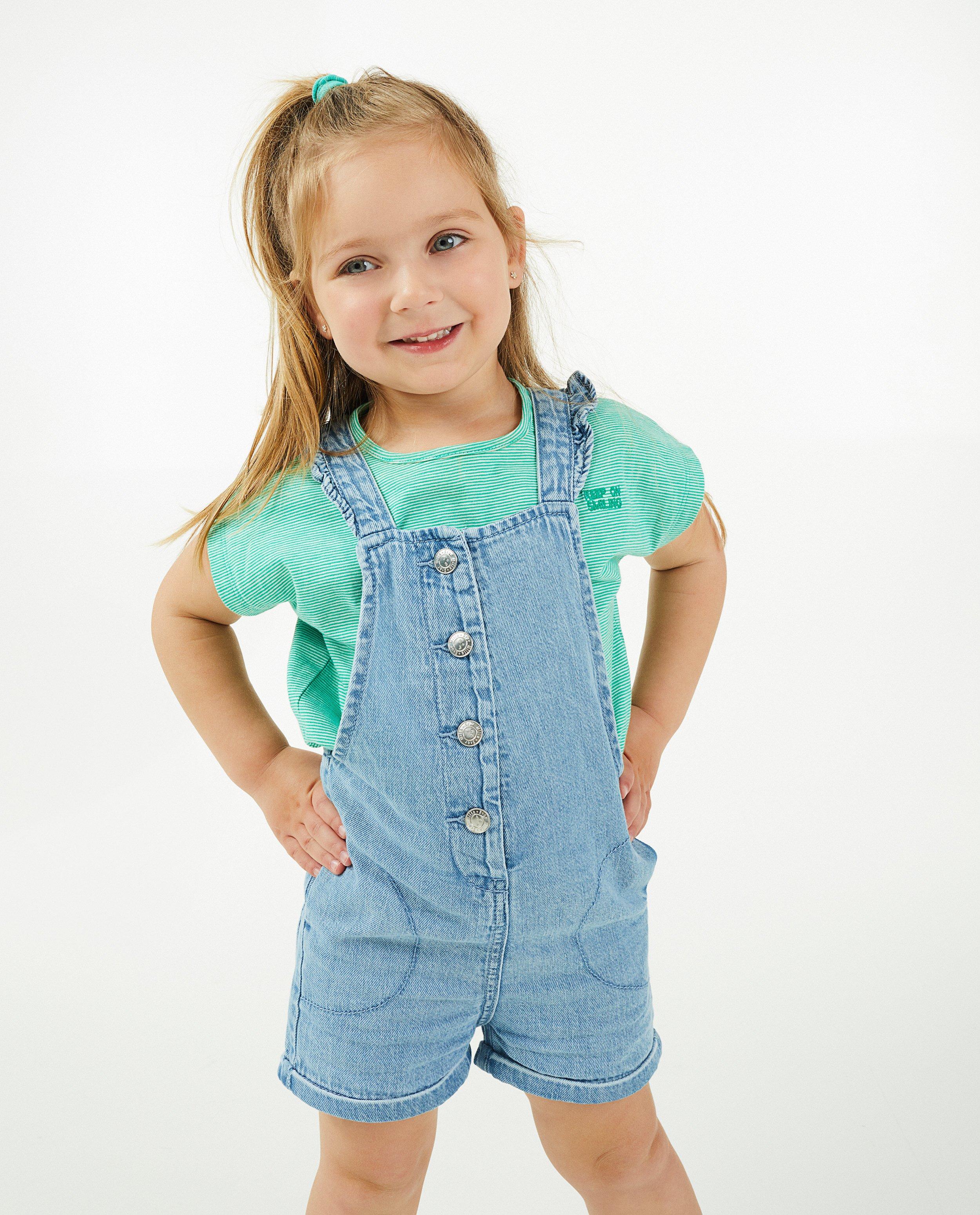 Jumpsuit - Jeanssalopette met knopenrij