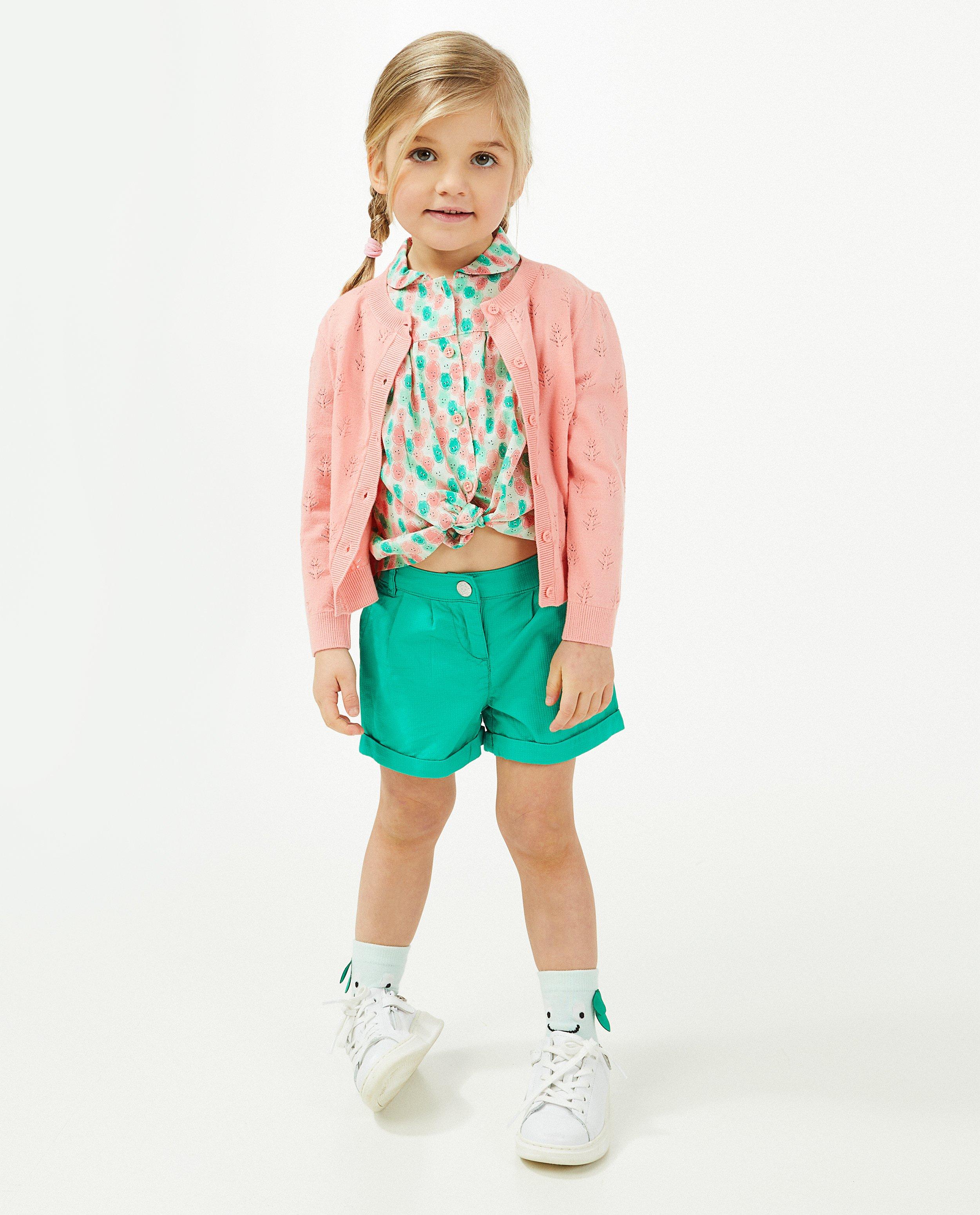 Roze cardigan met ajour - null - Milla Star