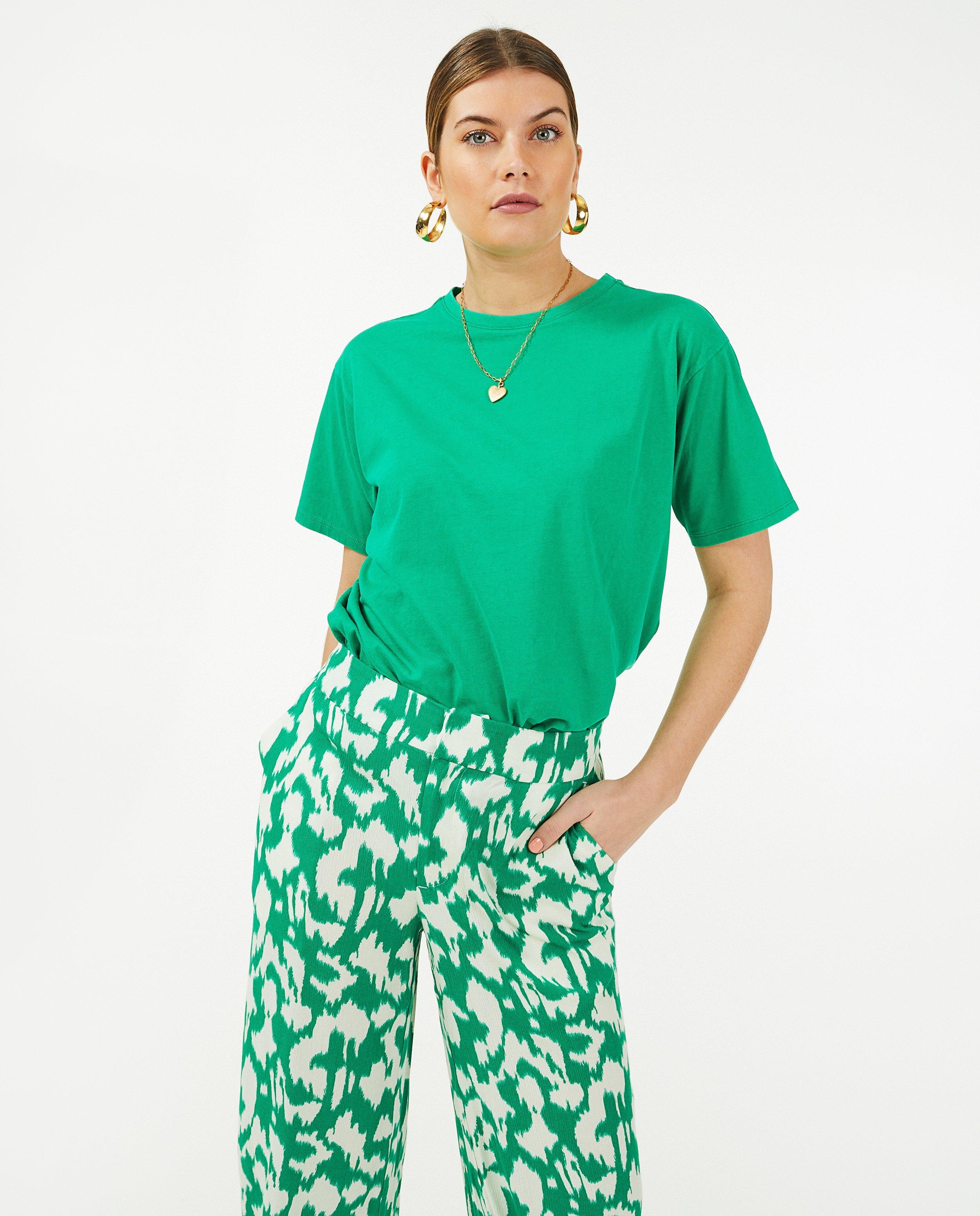 Groene broek met print Sora - Product Detail - wit - afbeelding nummer 1