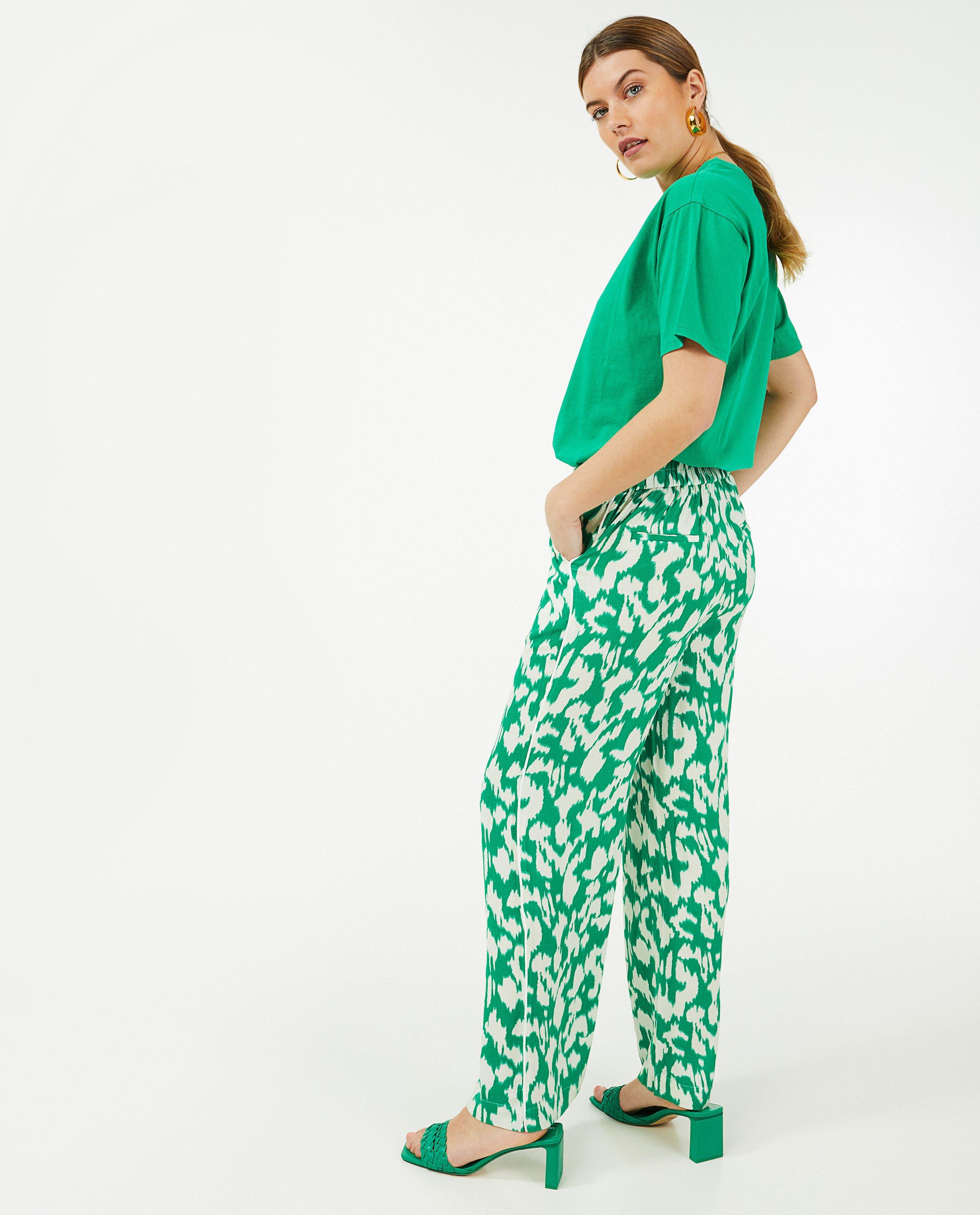 Groene broek met print Sora - Product Detail - wit - afbeelding nummer 3