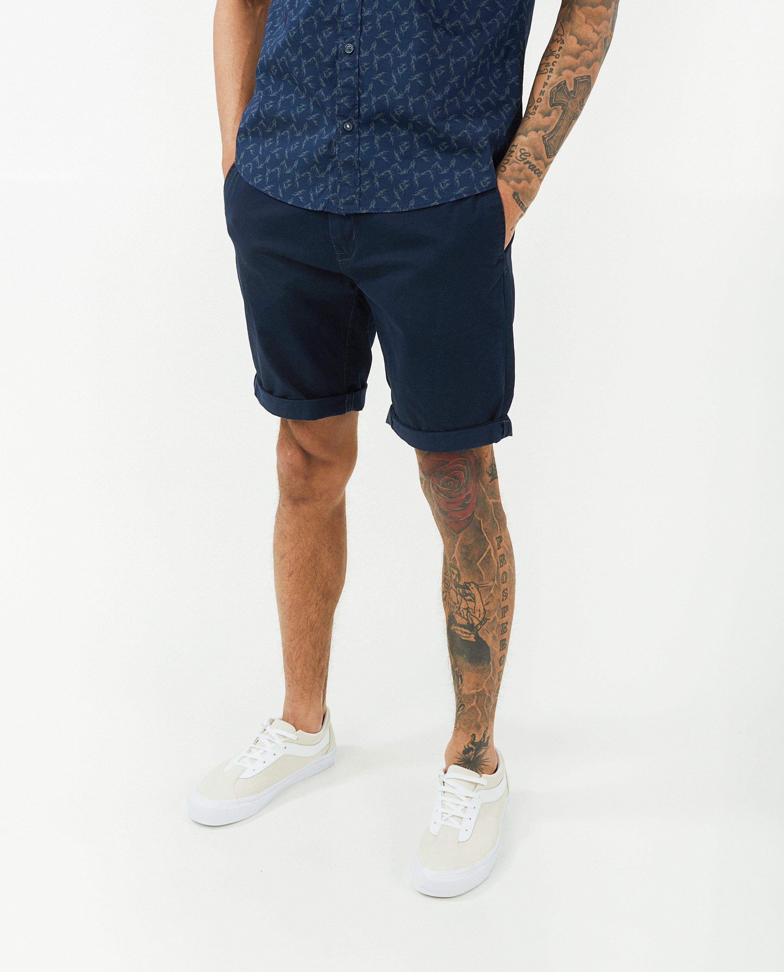 Shorten - Blauwe short regular fit