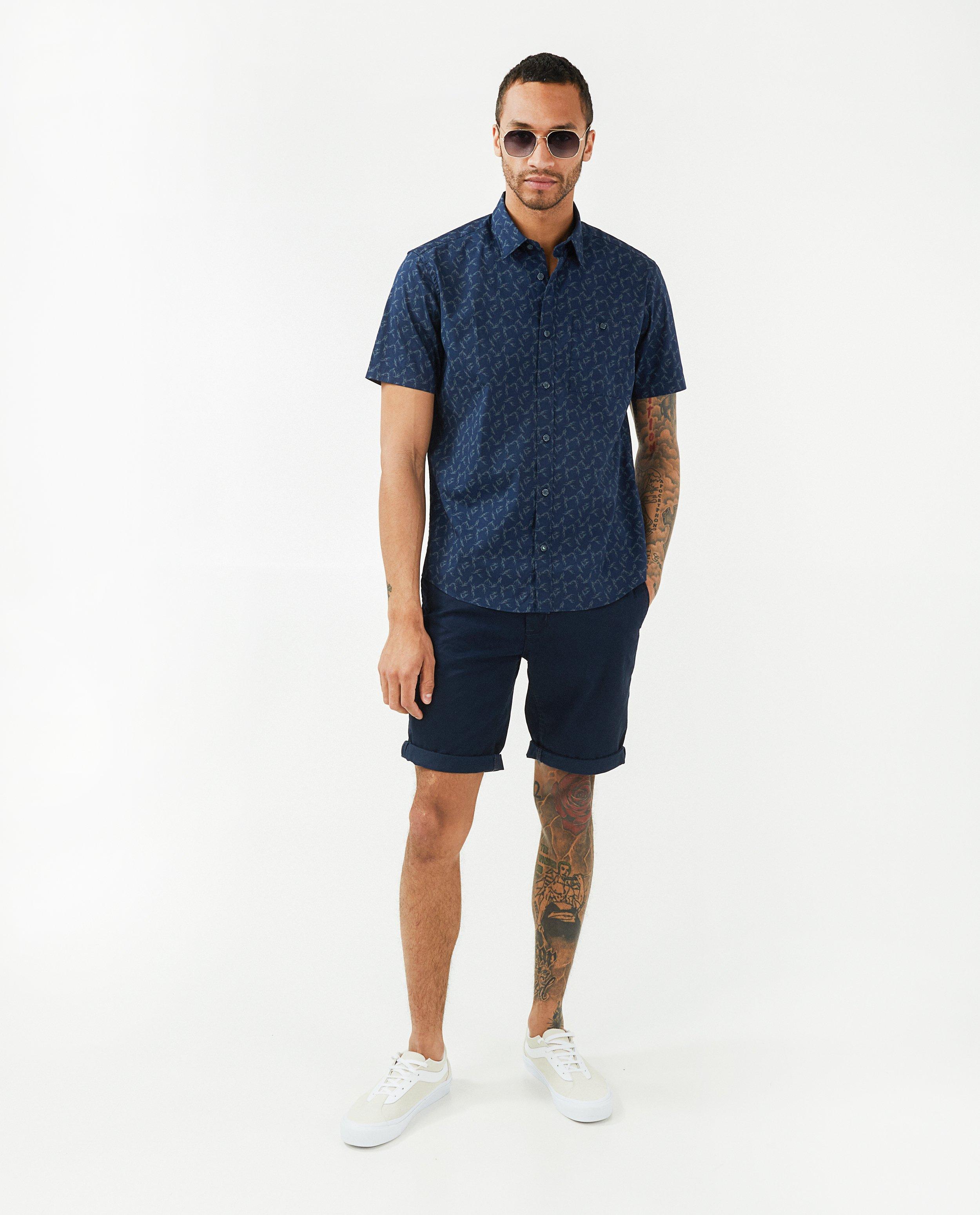 Shorten - Blauwe short regular fit