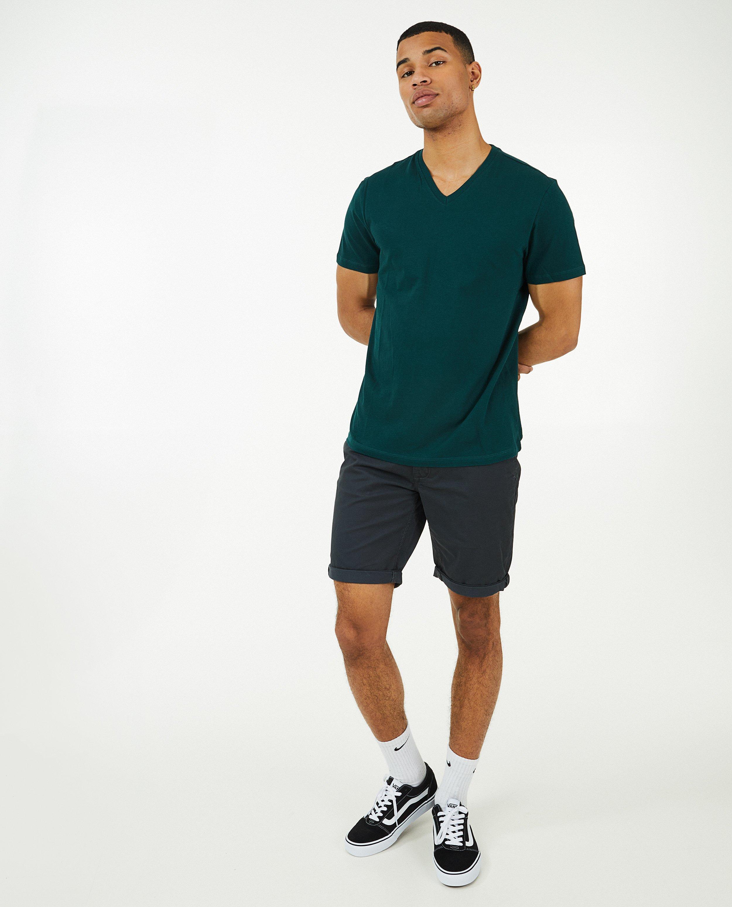 Bruine short met zakken - null - Quarterback