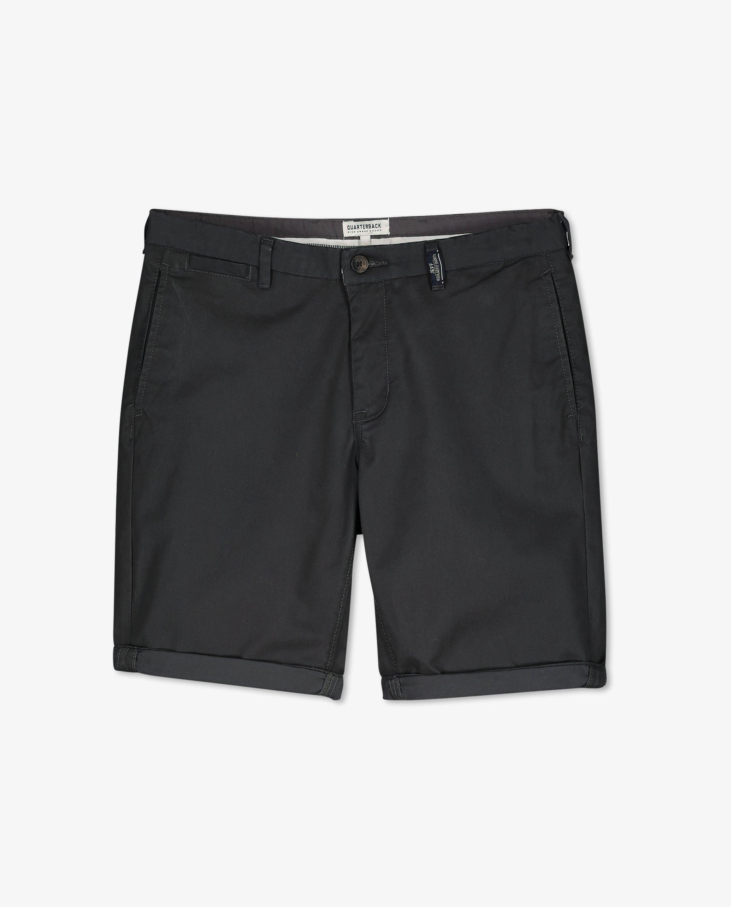 Shorten - Donkergrijze short met zakken