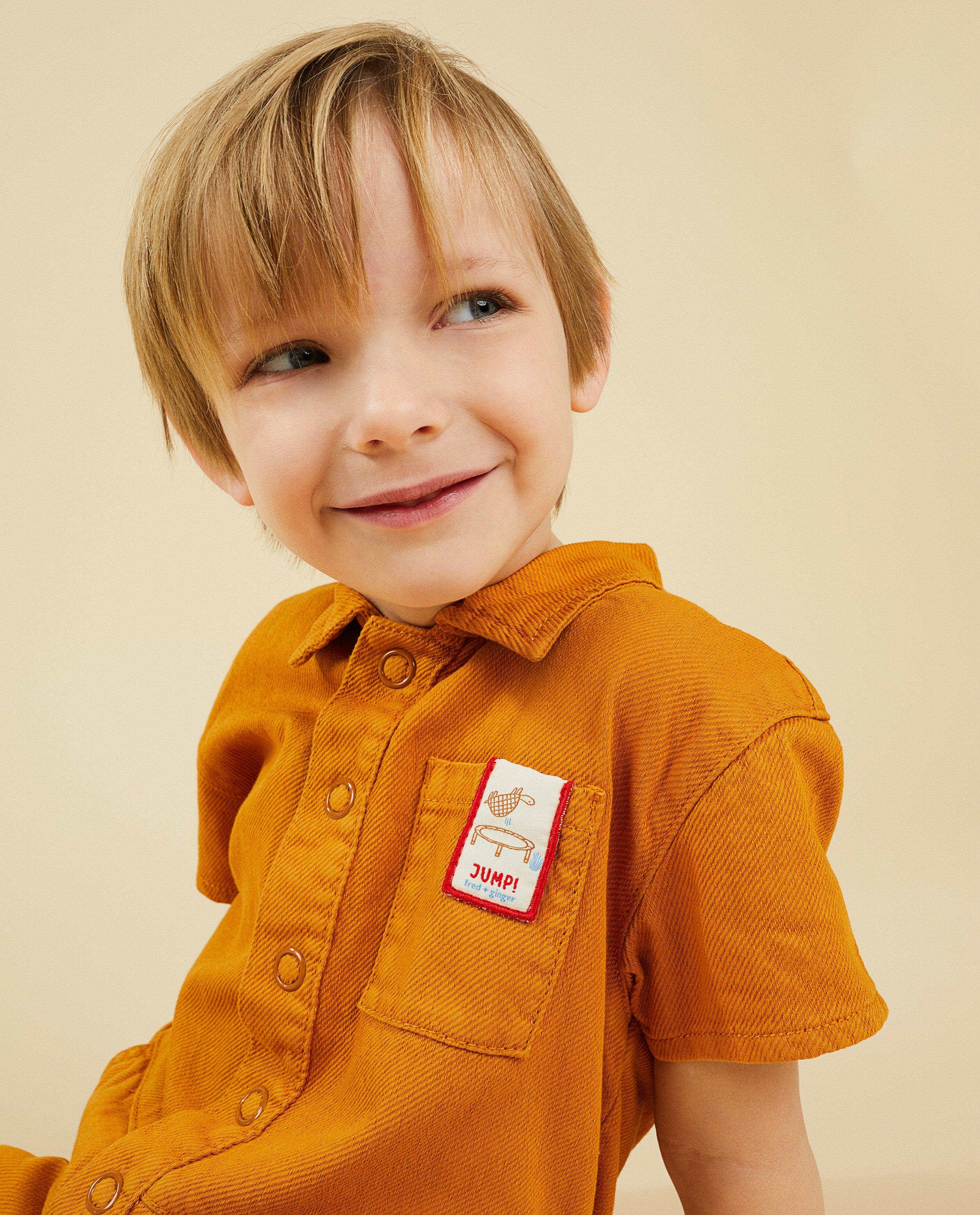 Jumpsuit - Okergeel jumpsuit fred + ginger