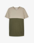 T-shirts - Groen T-shirt met color block CKS