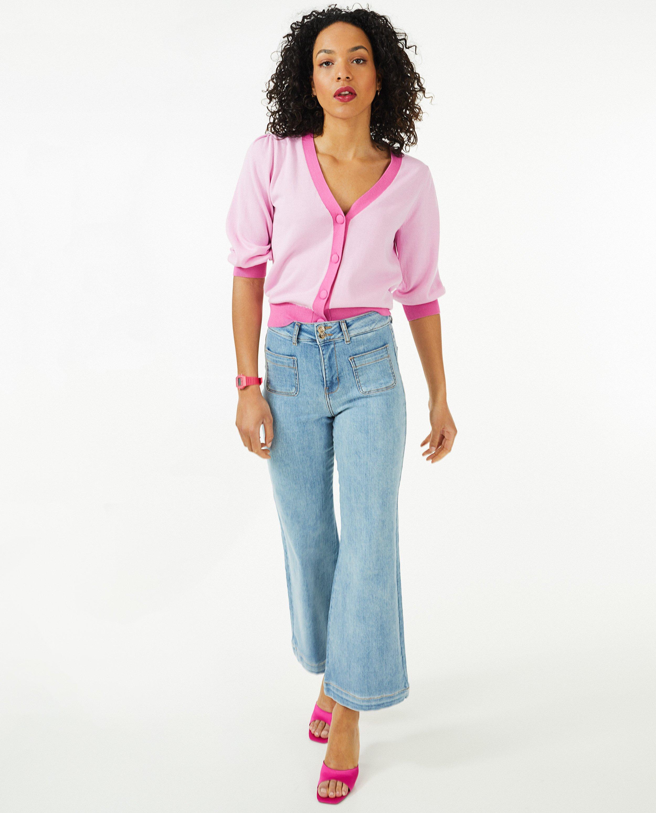 Cardigan rose avec des petits boutons - null - Sora