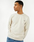 Sweaters - Ecru sweater met opschrift