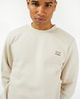 Sweaters - Ecru sweater met opschrift